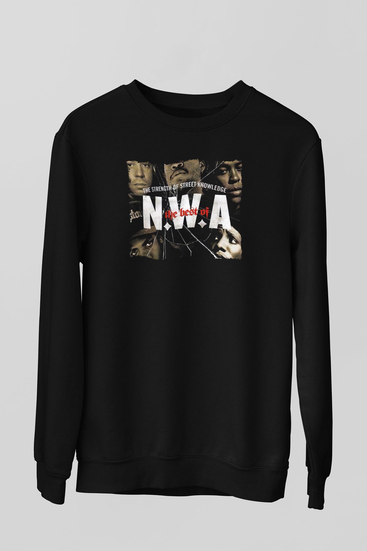 N.W.A Siyah Unisex Sweatshirt
