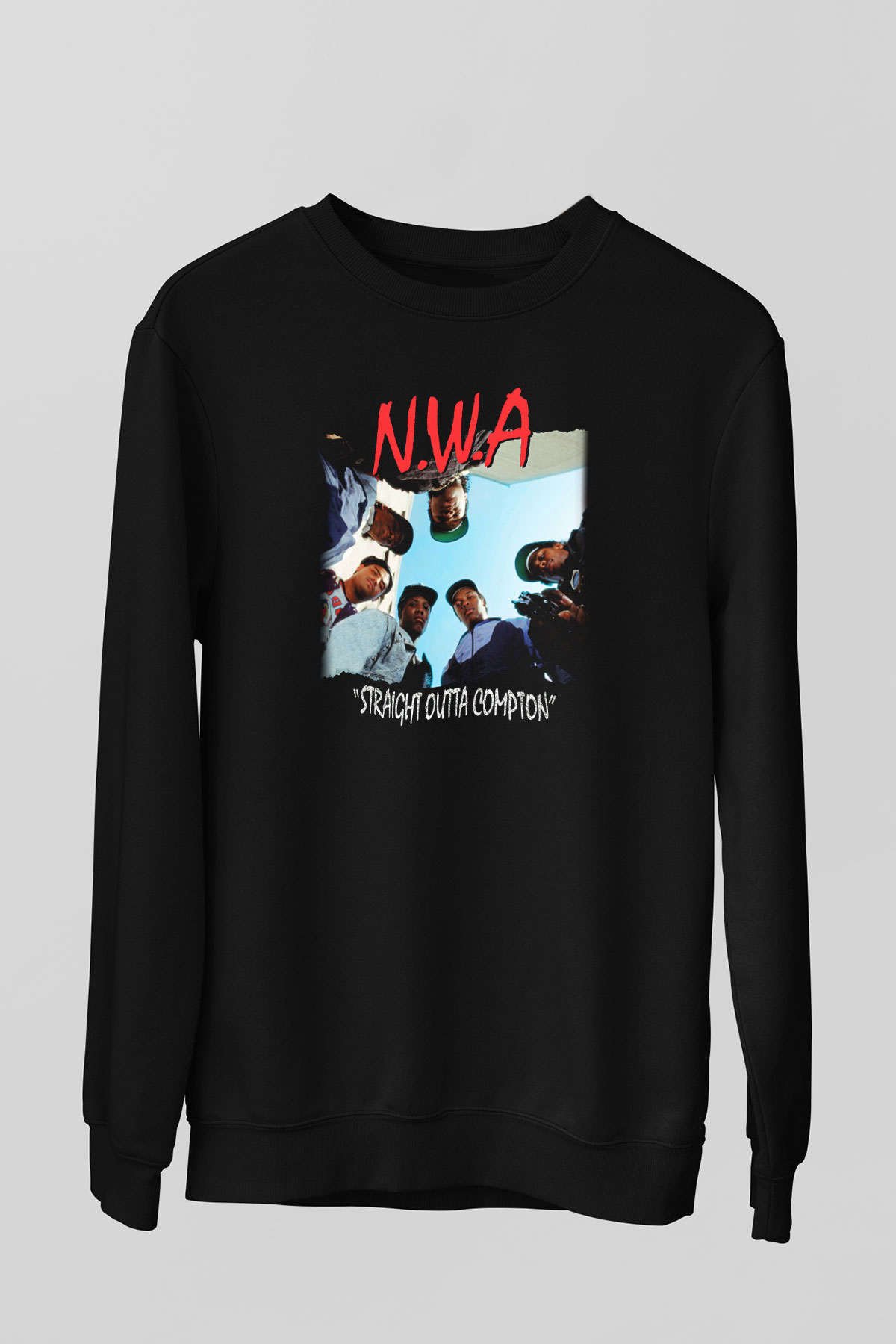 N.W.A Siyah Unisex Sweatshirt