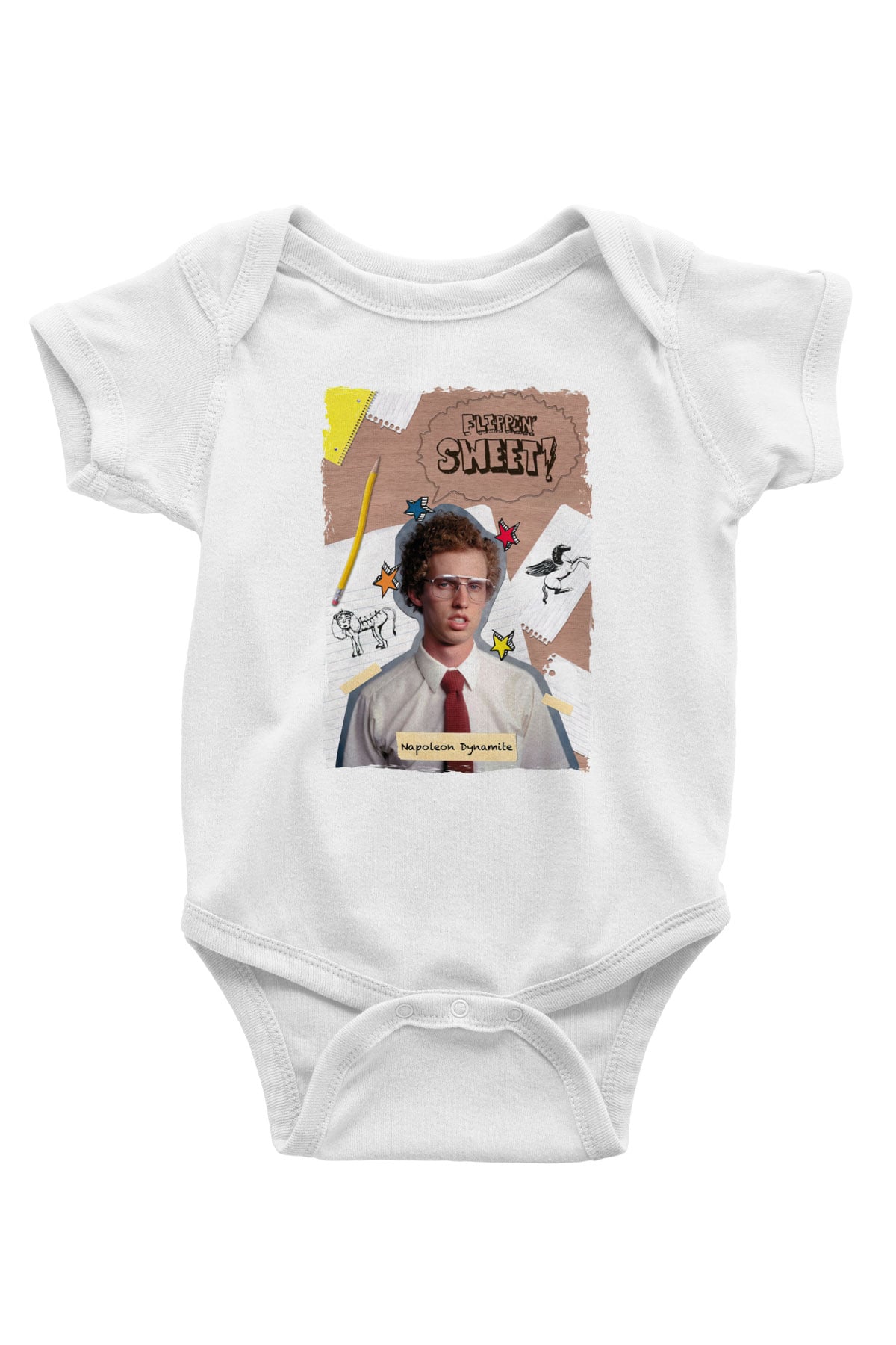 Napoleon Dynamite Beyaz Bebek Body - Zıbın