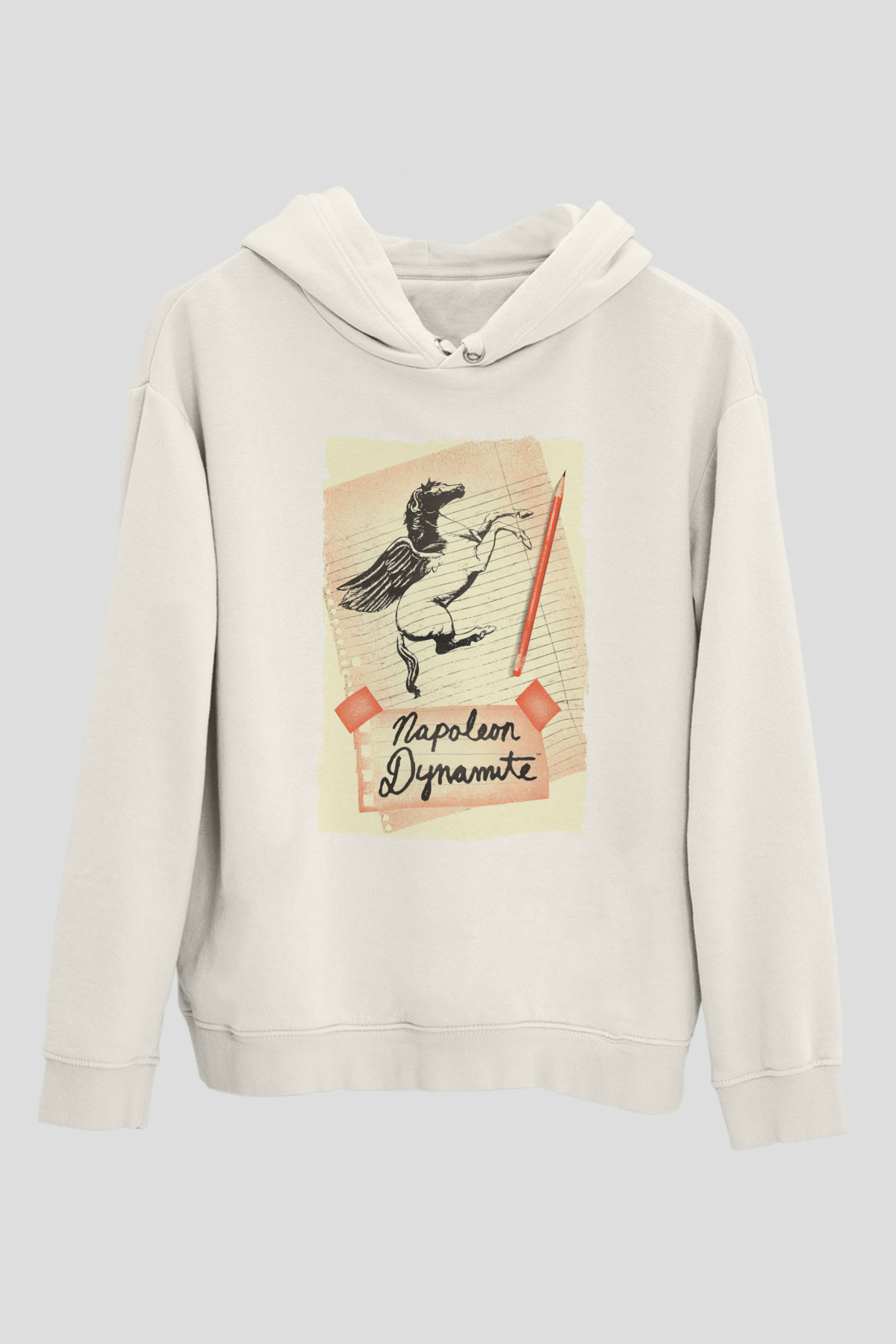 Napoleon Dynamite Beyaz Unisex Hoodie