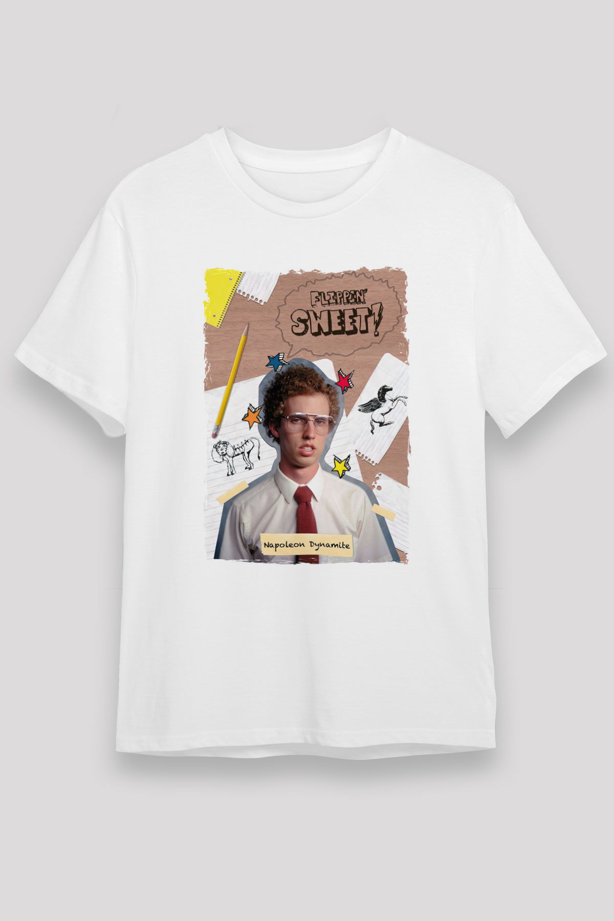 Napoleon Dynamite White Unisex Graphic Tee - STREETWEAR