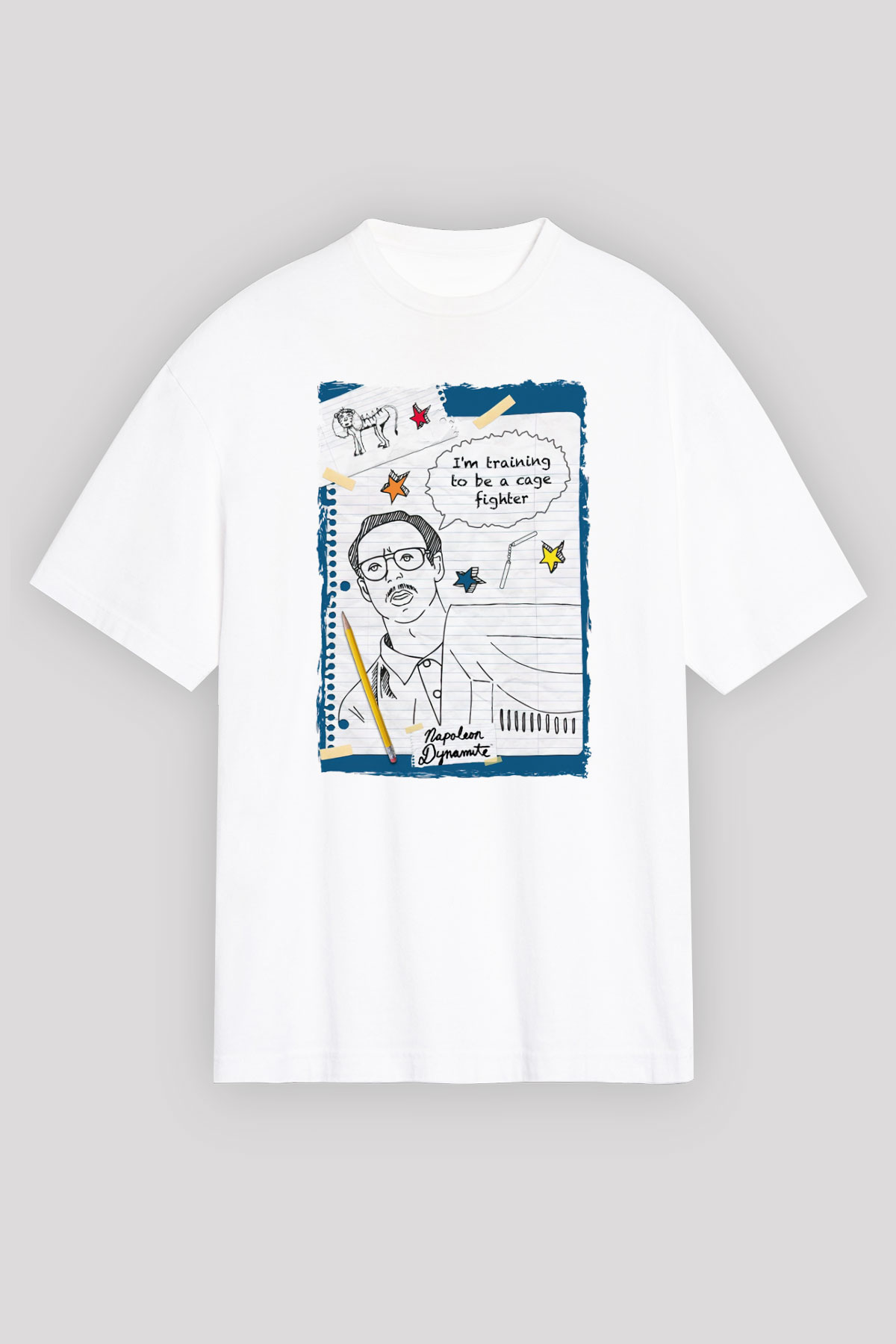 Napoleon Dynamite Beyaz Unisex Tişört T-Shirt