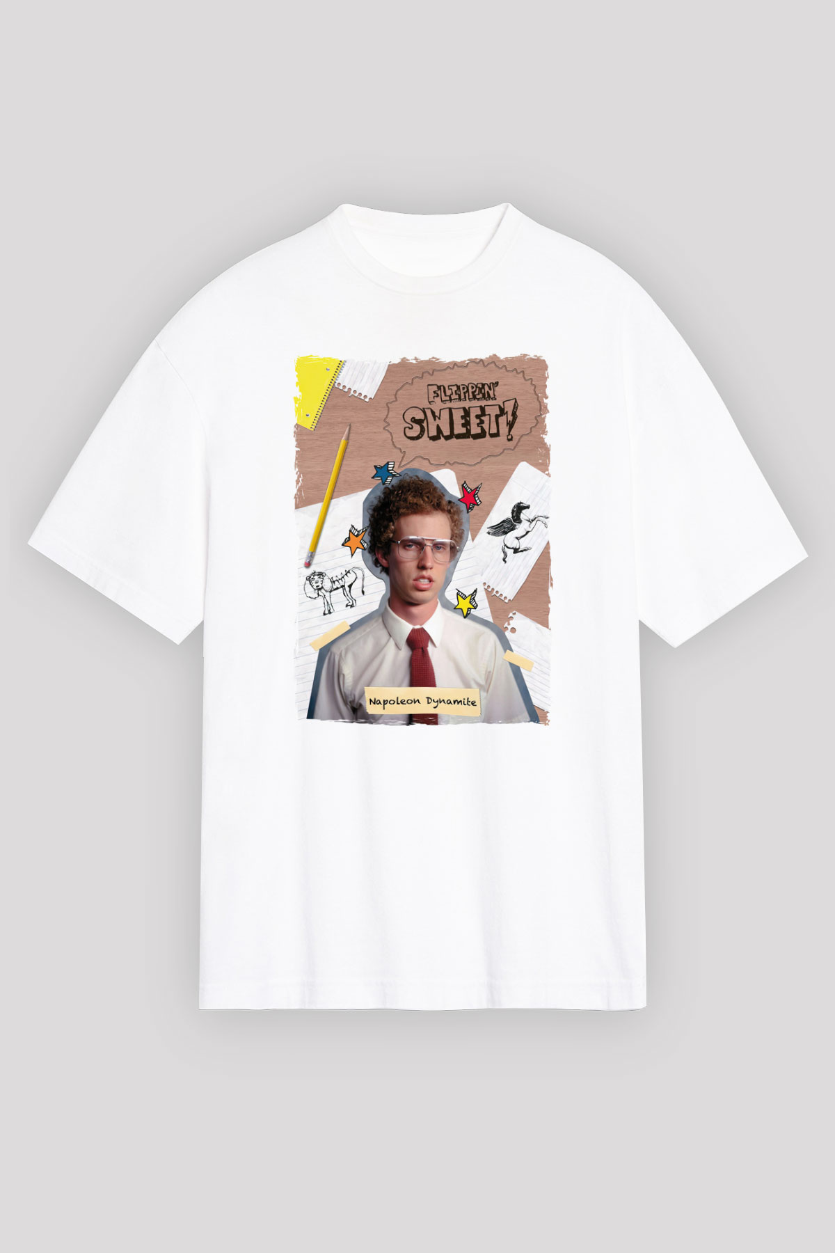 Napoleon Dynamite Beyaz Unisex Tişört T-Shirt