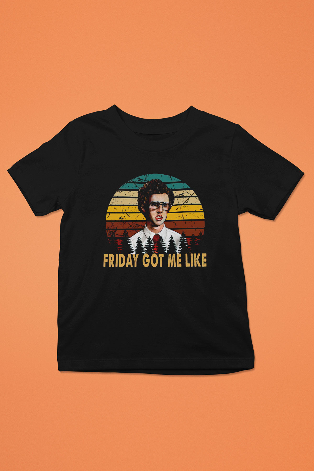 Napoleon Dynamite Siyah Unisex Çocuk Tişört