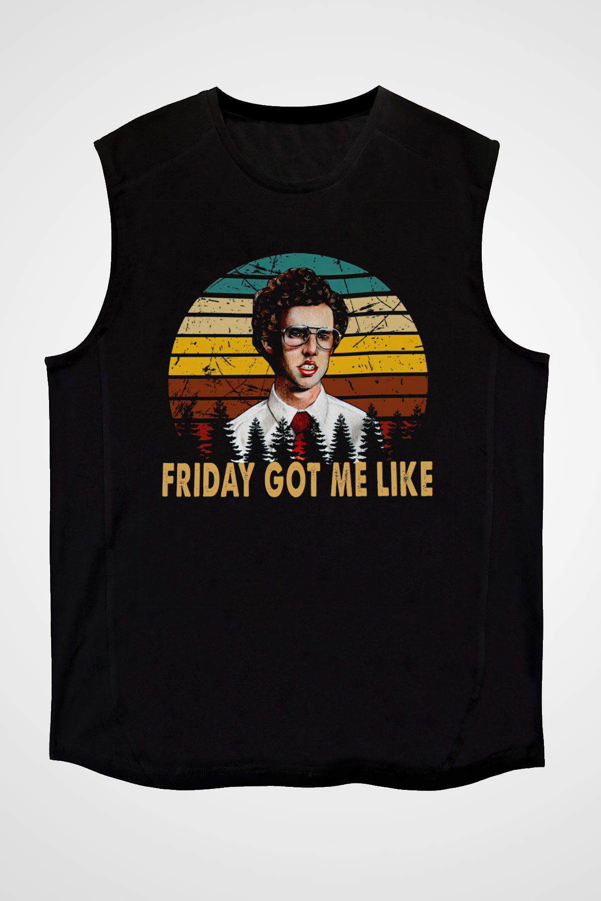 Napoleon Dynamite Siyah Unisex Kolsuz Tişört