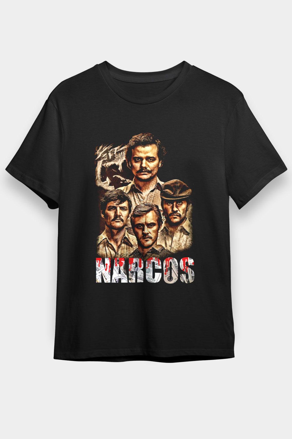 Narcos Pablo Escobar Siyah Unisex Graphic Tee - STREETWEAR