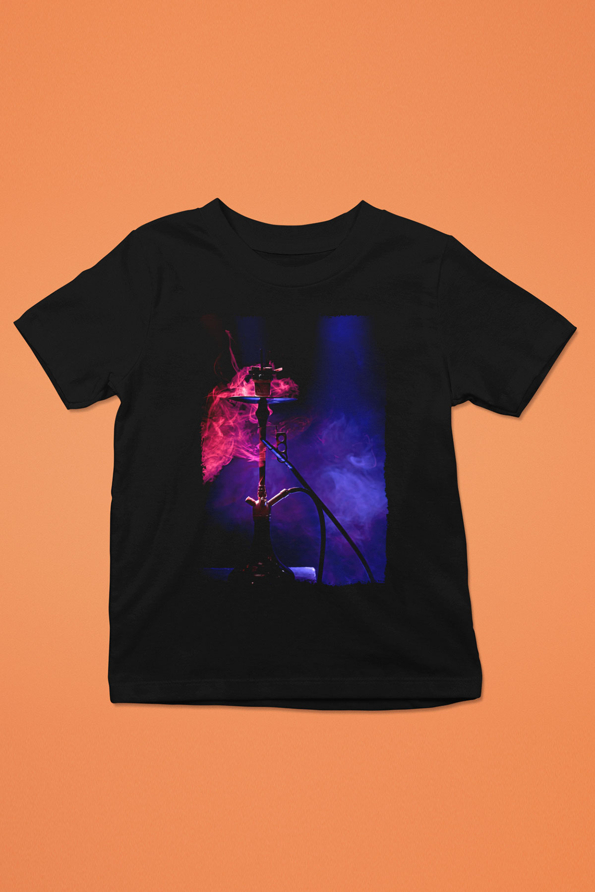 Nargile Siyah Unisex Çocuk Tişört