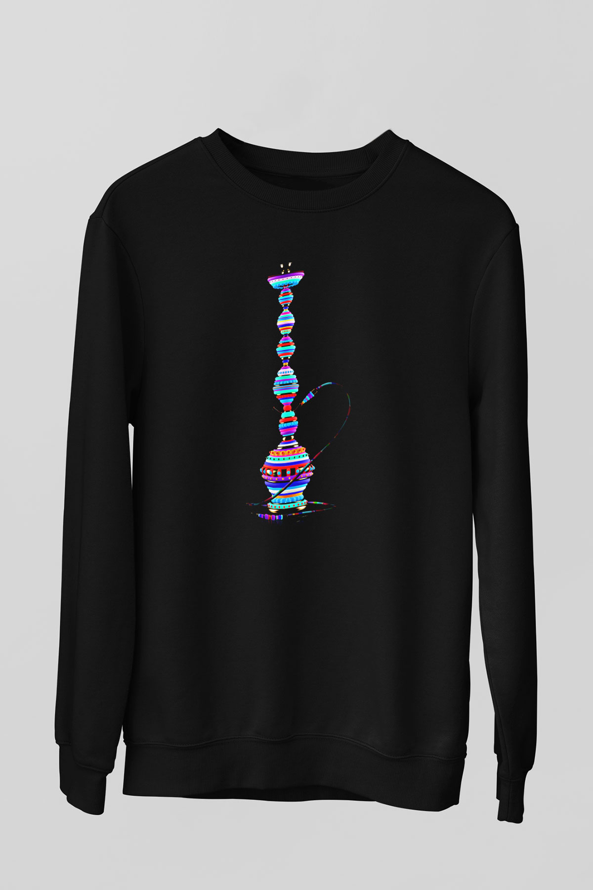 Nargile Siyah Unisex Sweatshirt
