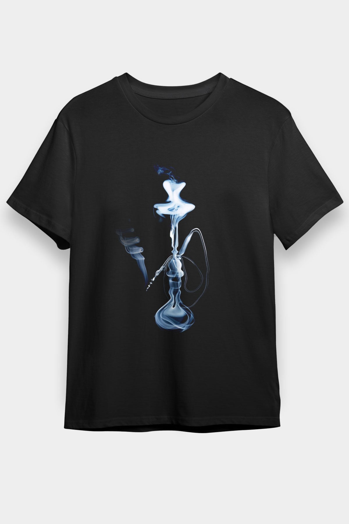 Nargile Siyah Unisex Tişört T-Shirt - TişörtFabrikası