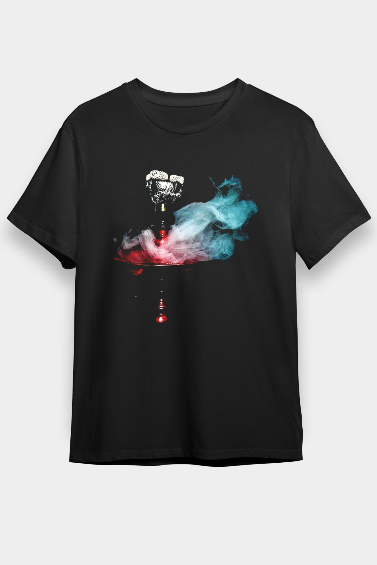 Nargile Siyah Unisex Tişört T-Shirt - TişörtFabrikası