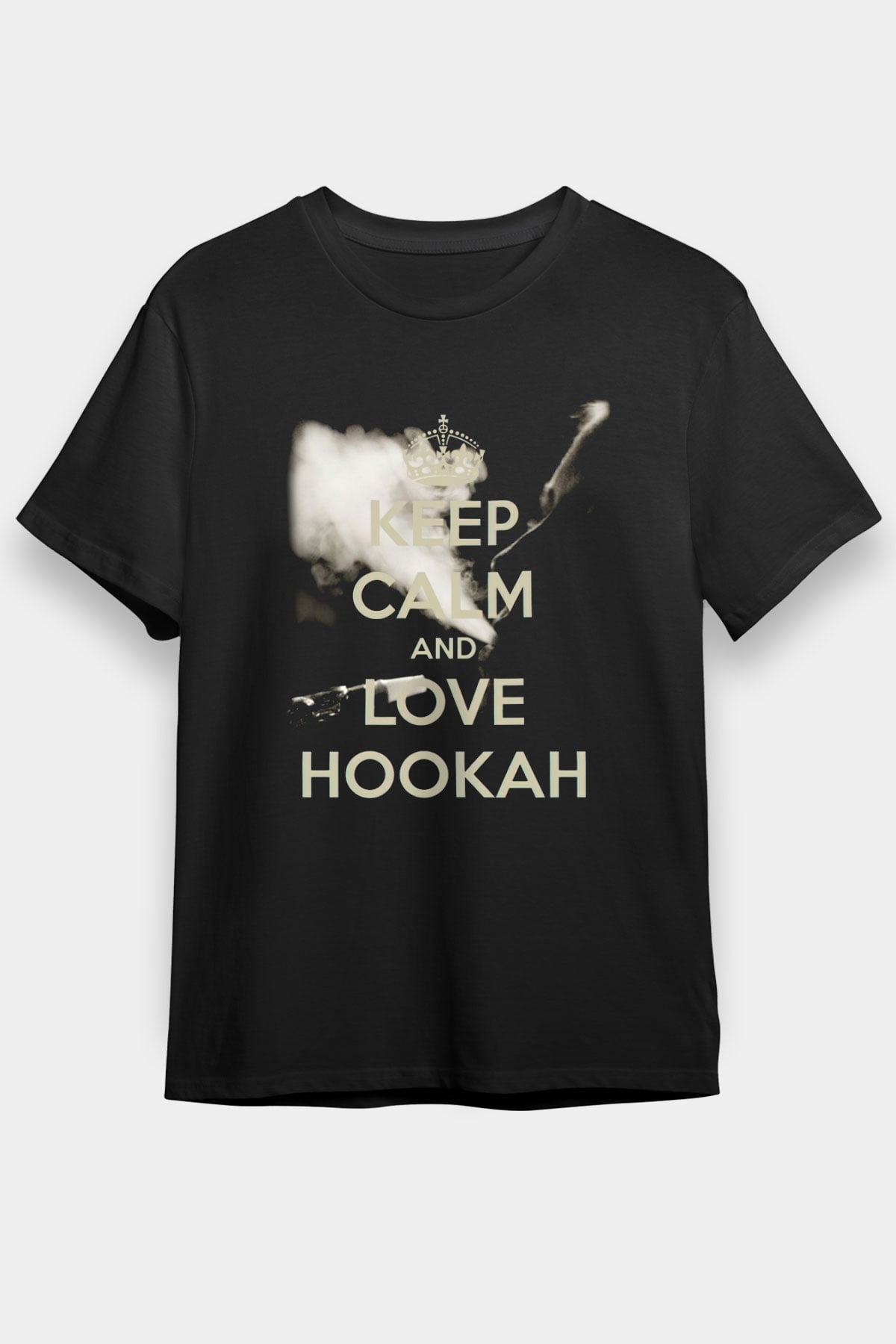 Nargile Siyah Unisex Tişört T-Shirt - TişörtFabrikası