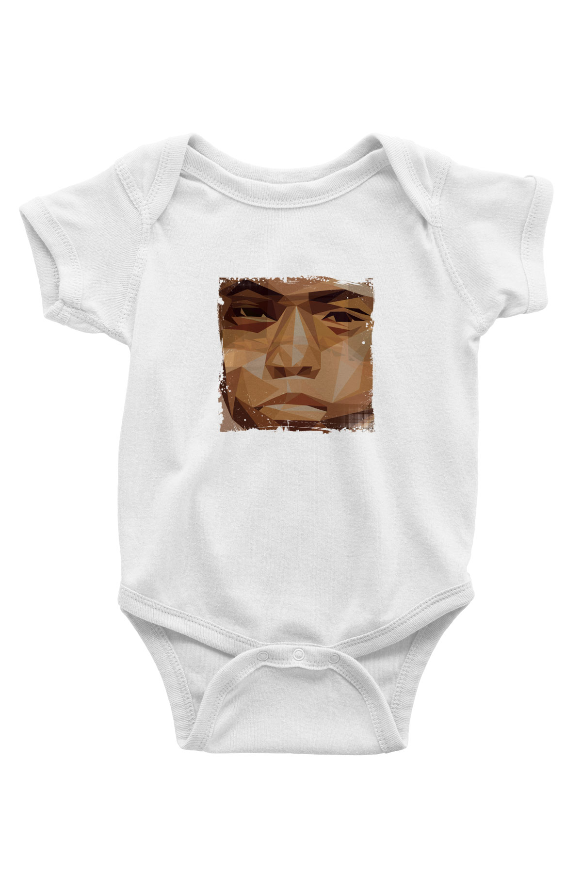 Nas Baskılı Unisex Beyaz Bebek Body - Zıbın