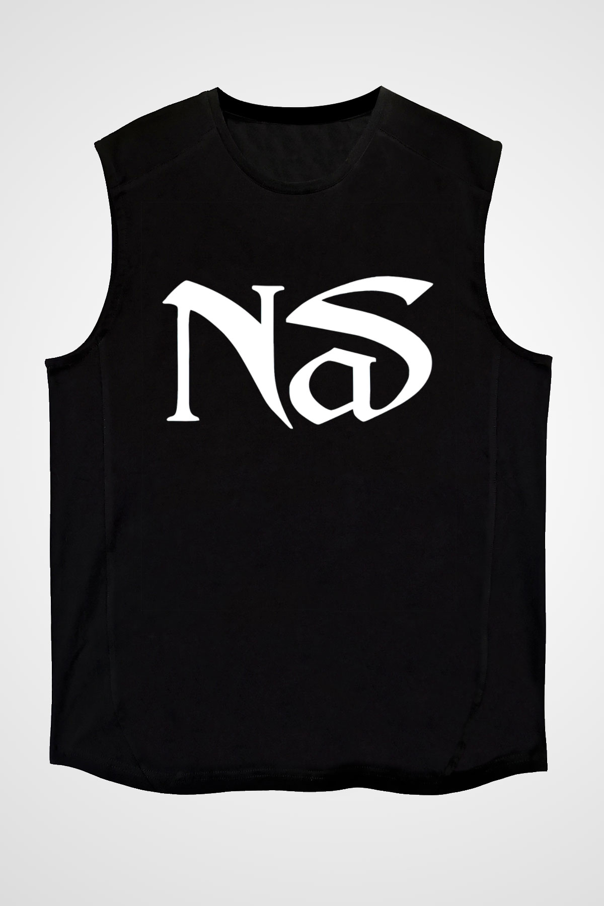 Nas Siyah Unisex Kolsuz Tişört