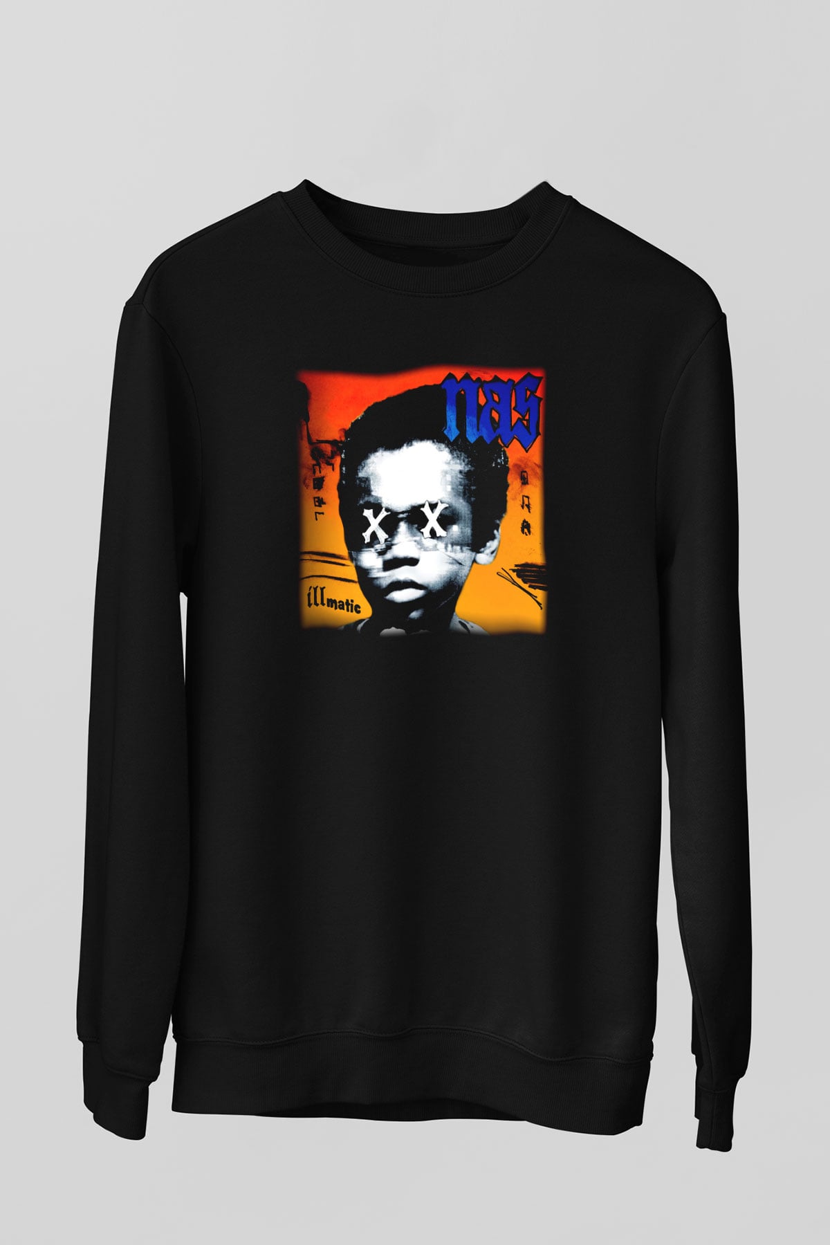 Nas Siyah Unisex Sweatshirt