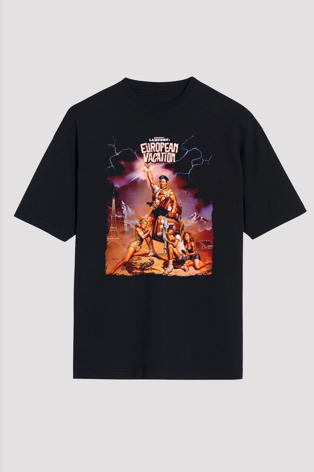 National Lampoons Vacation Siyah Unisex Tişört