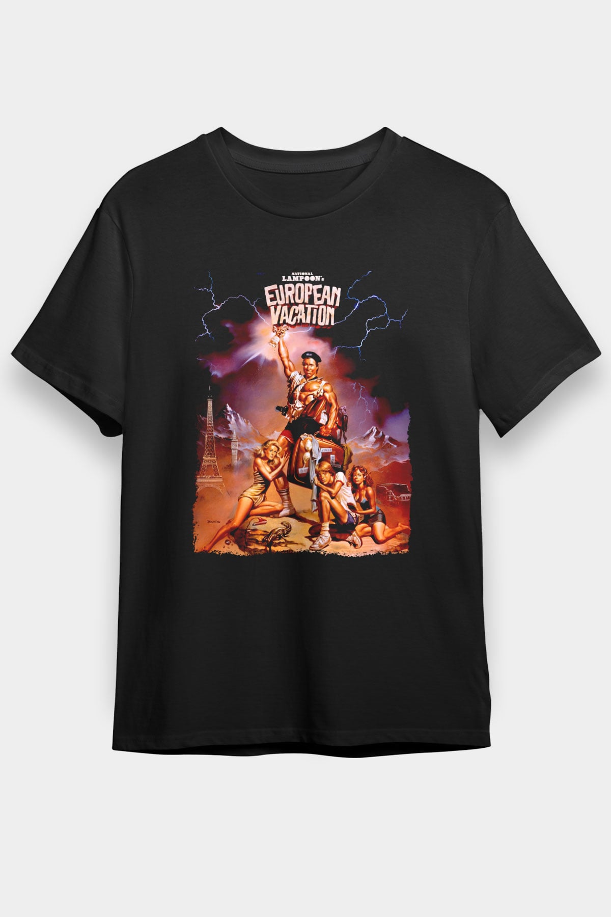 National Lampoons Vacation Siyah Unisex Tişört