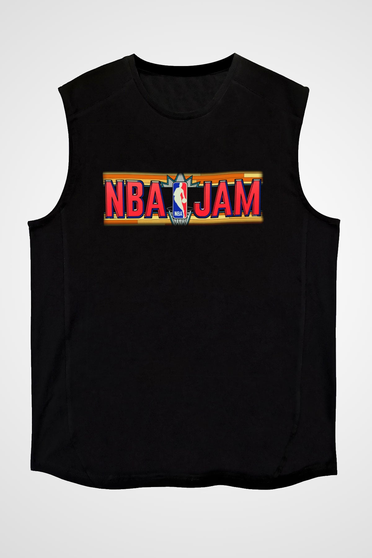 NBA Jam Siyah Unisex Kolsuz Tişört