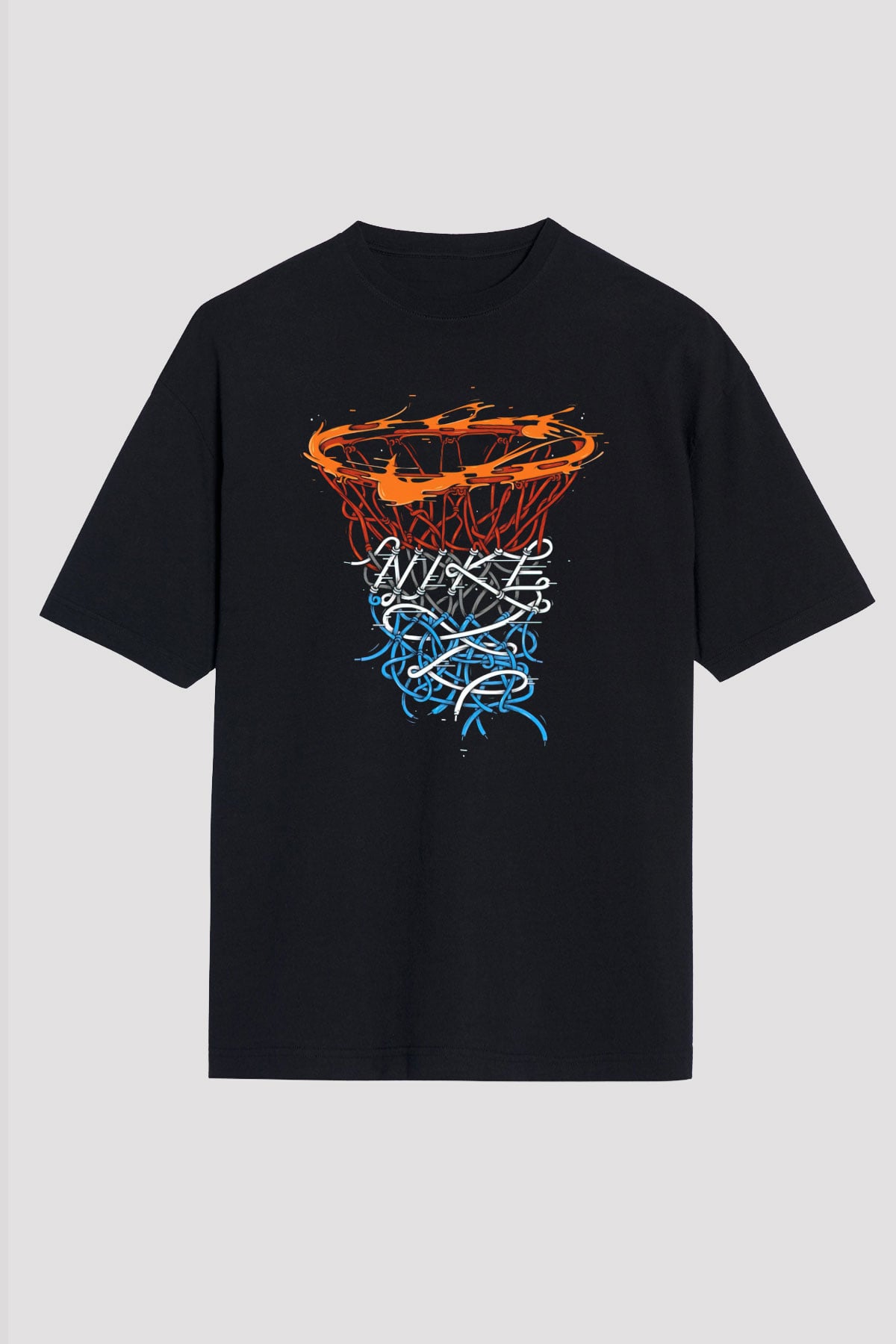 NBA Jam Siyah Unisex Oversize Tişört T-Shirt