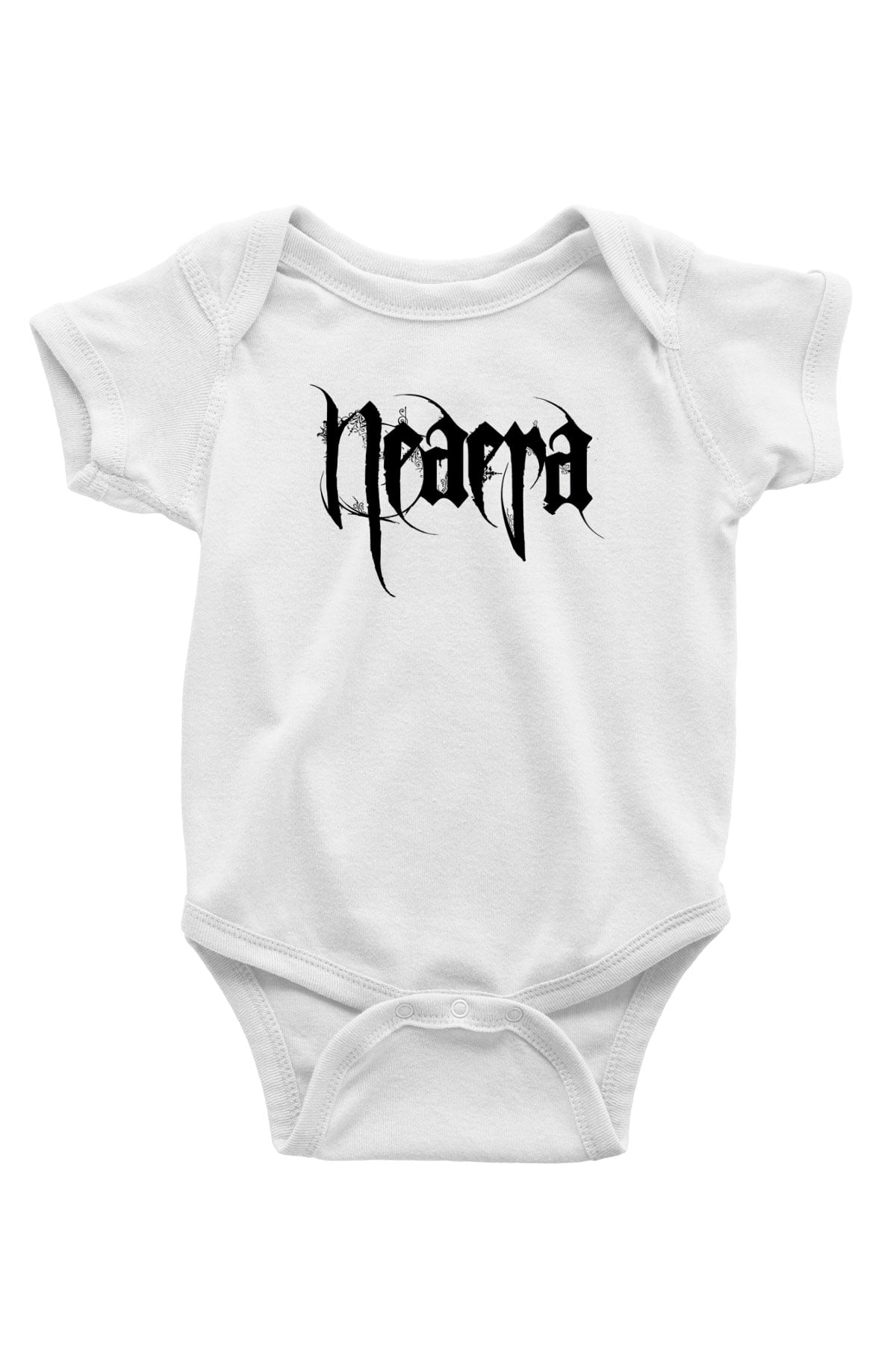 Neaera Baskılı Beyaz Unisex Bebek Body - Zıbın