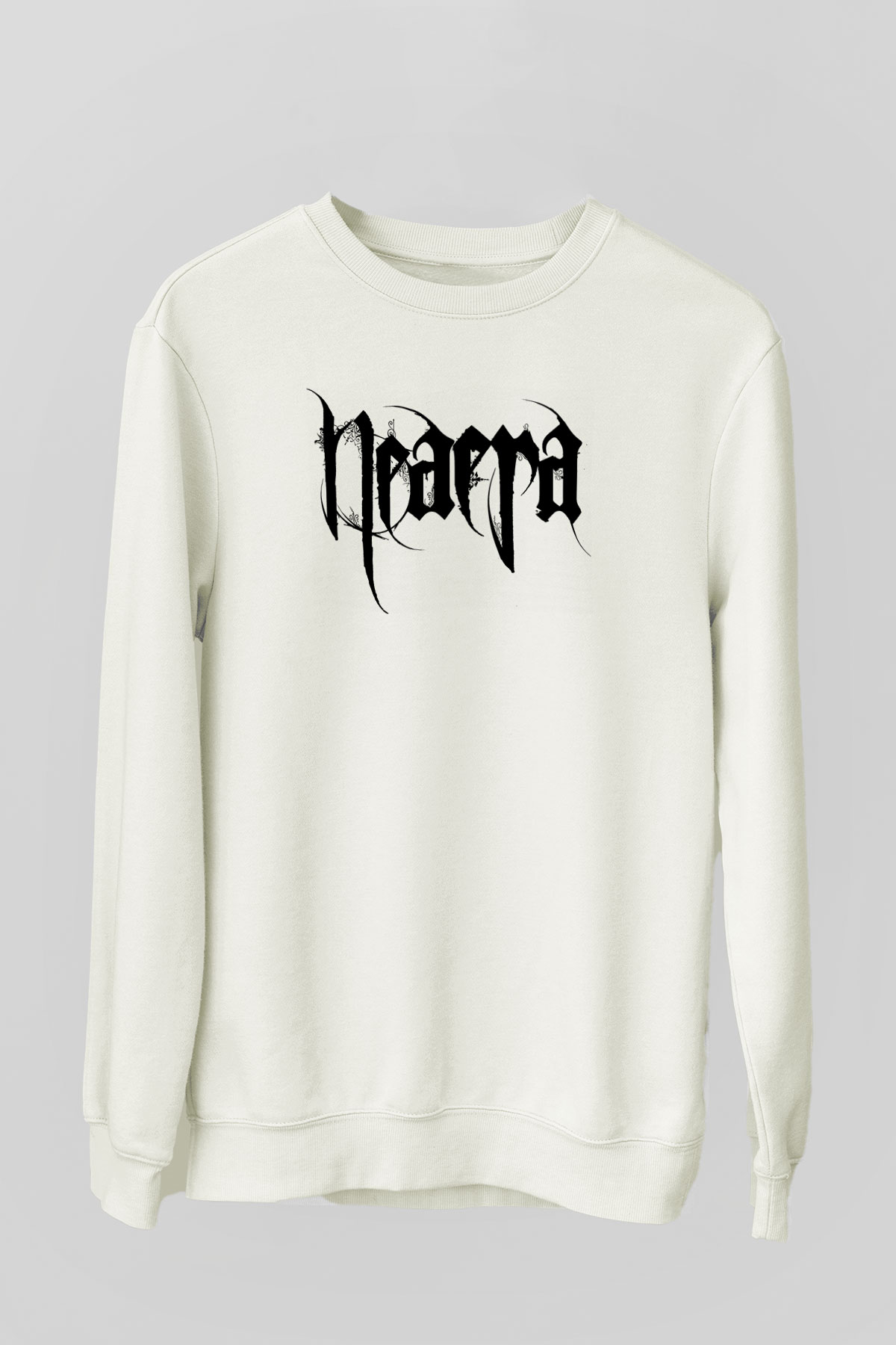 Neaera Baskılı Beyaz Unisex Sweatshirt