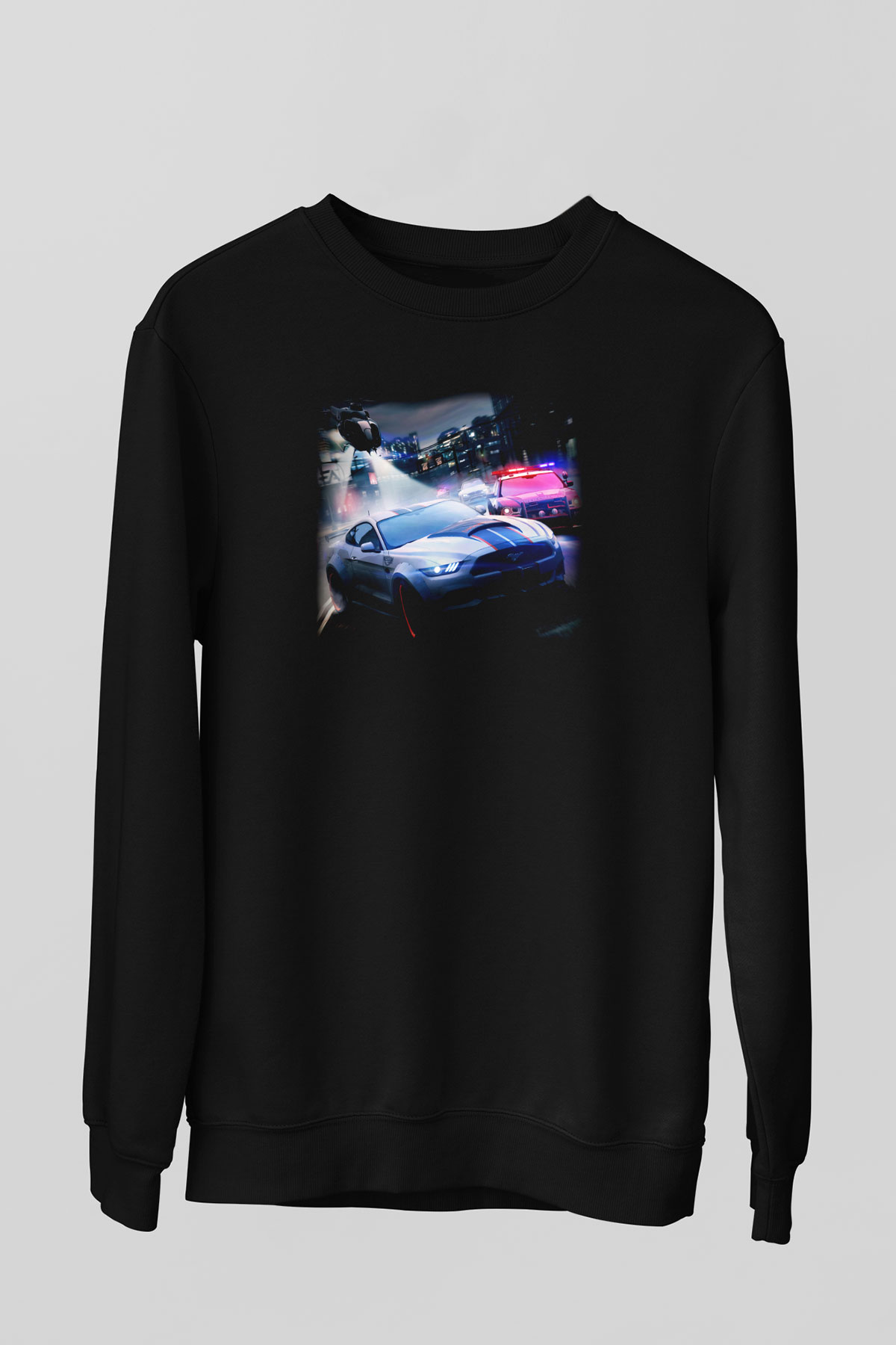 Need for Speed Siyah Unisex Sweatshirt