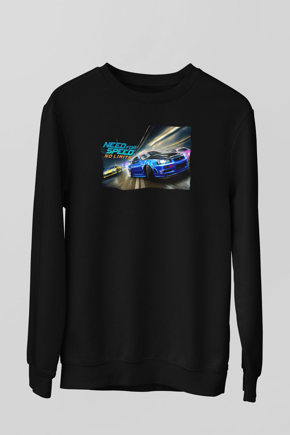 Need for Speed Siyah Unisex Sweatshirt