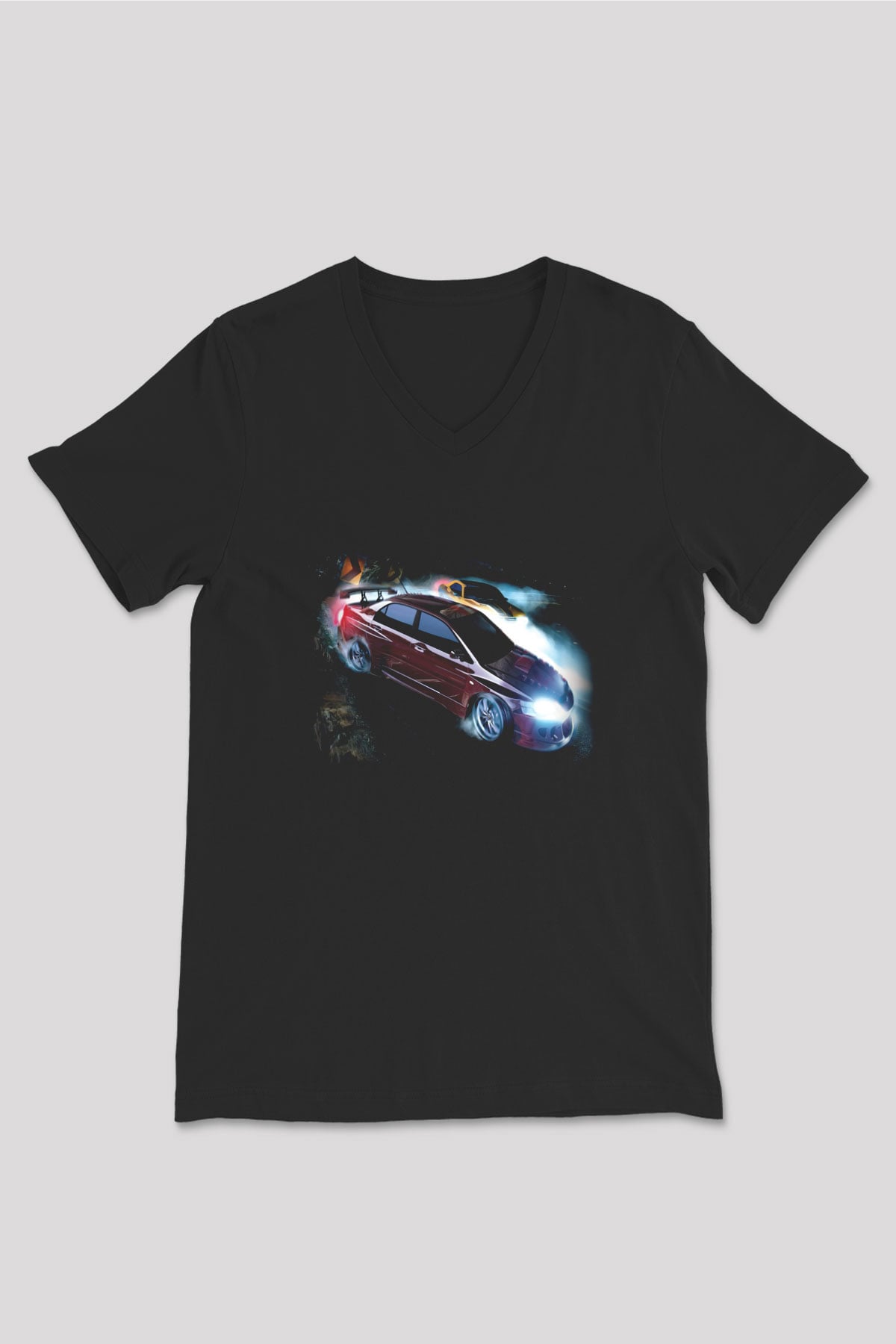 Need for Speed Siyah Unisex V Yaka Tişört T-Shirt