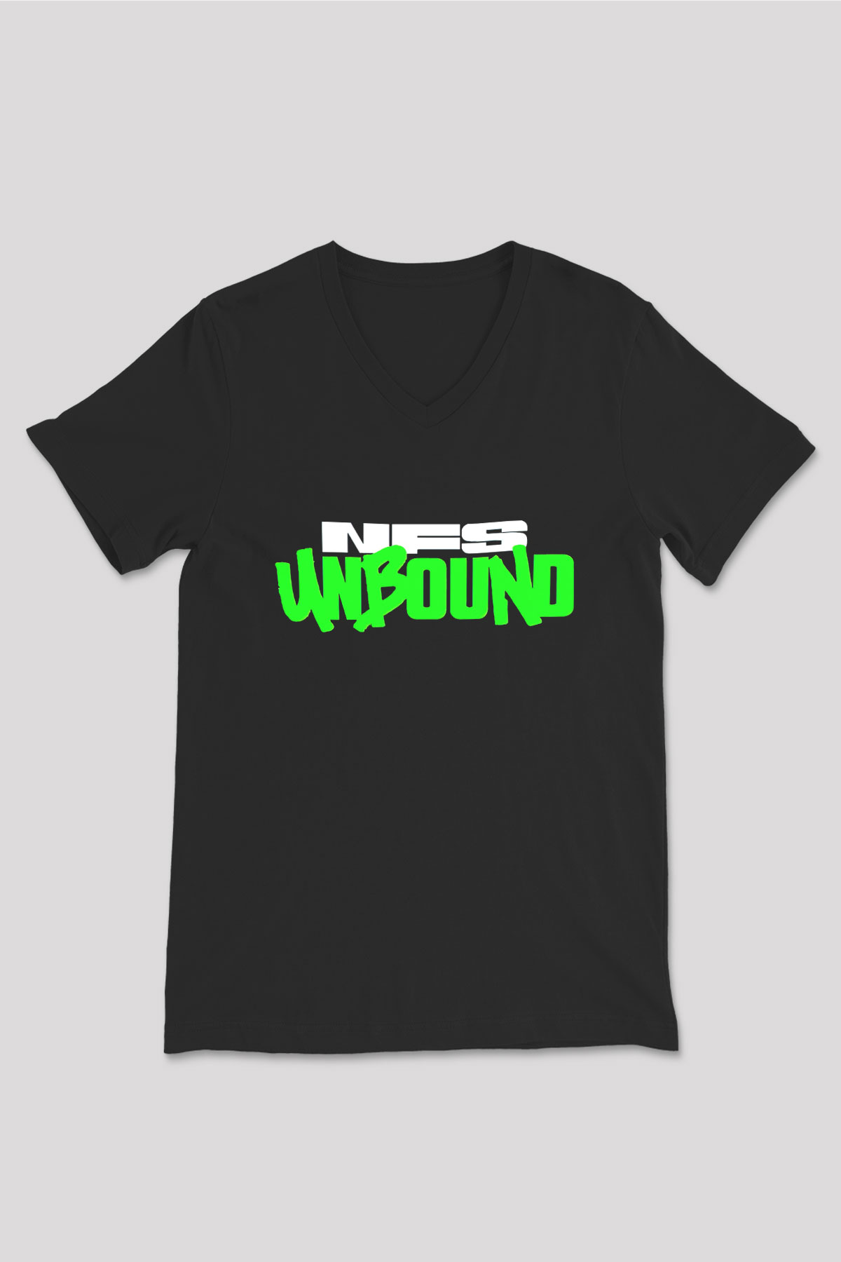Need for Speed Siyah Unisex V Yaka Tişört