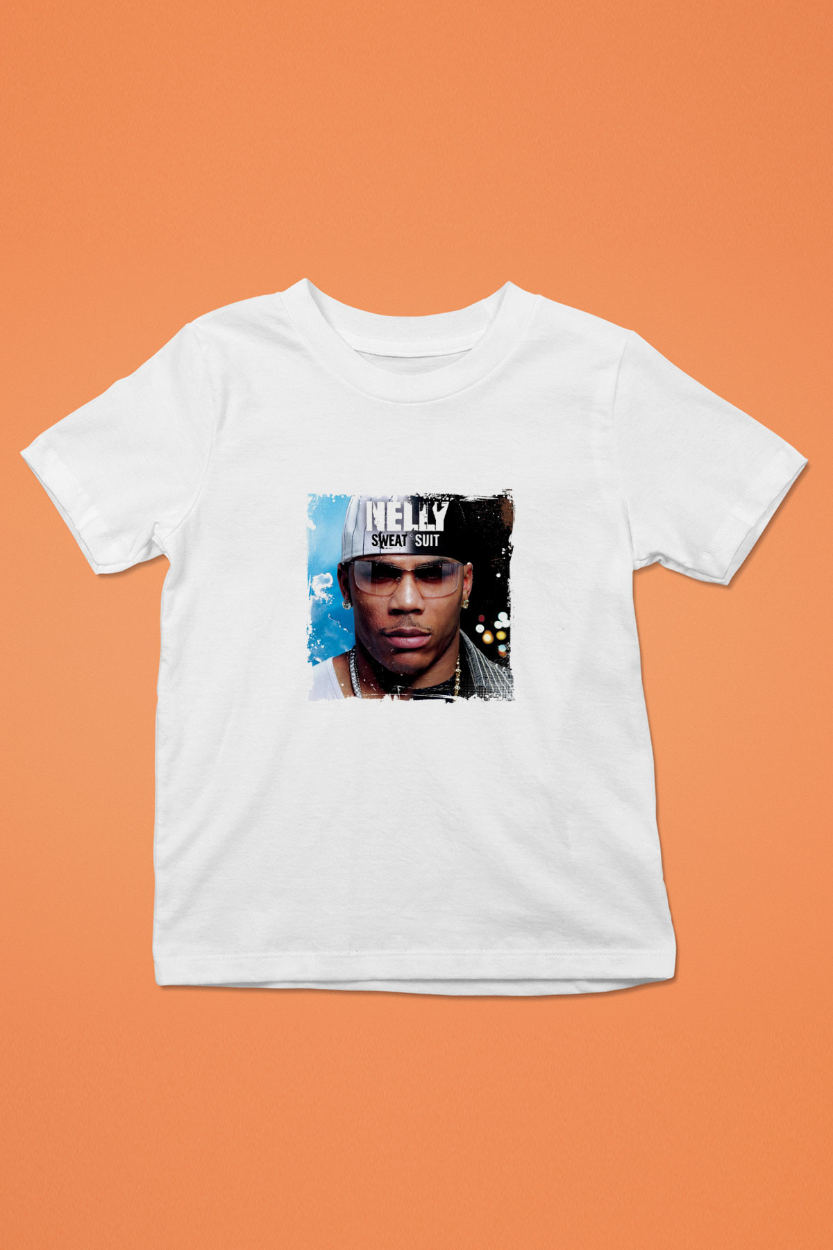 Nelly Baskılı Unisex Beyaz Çocuk Tişört