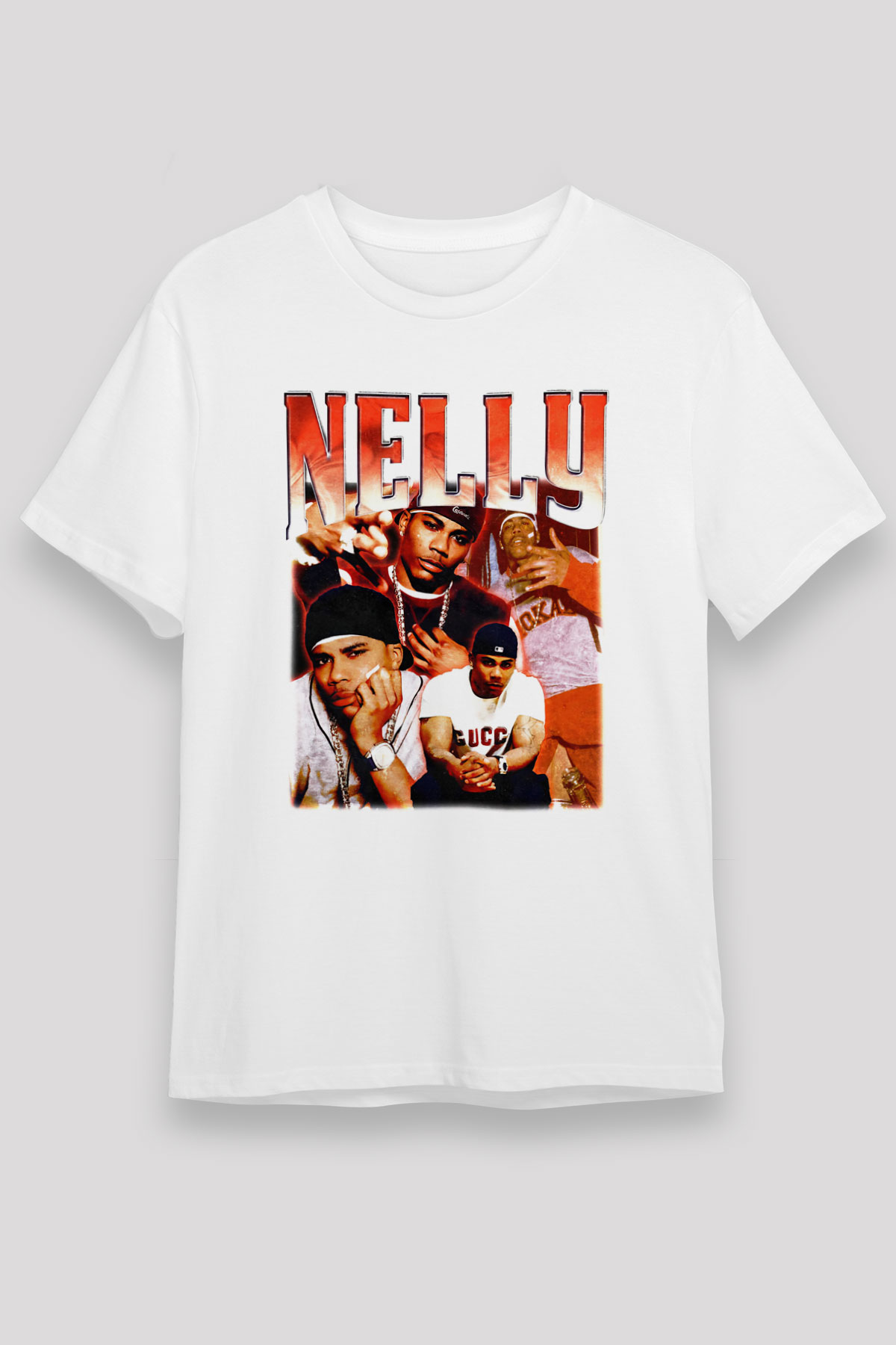 Nelly Beyaz Unisex Tişört T-Shirt - TişörtFabrikası