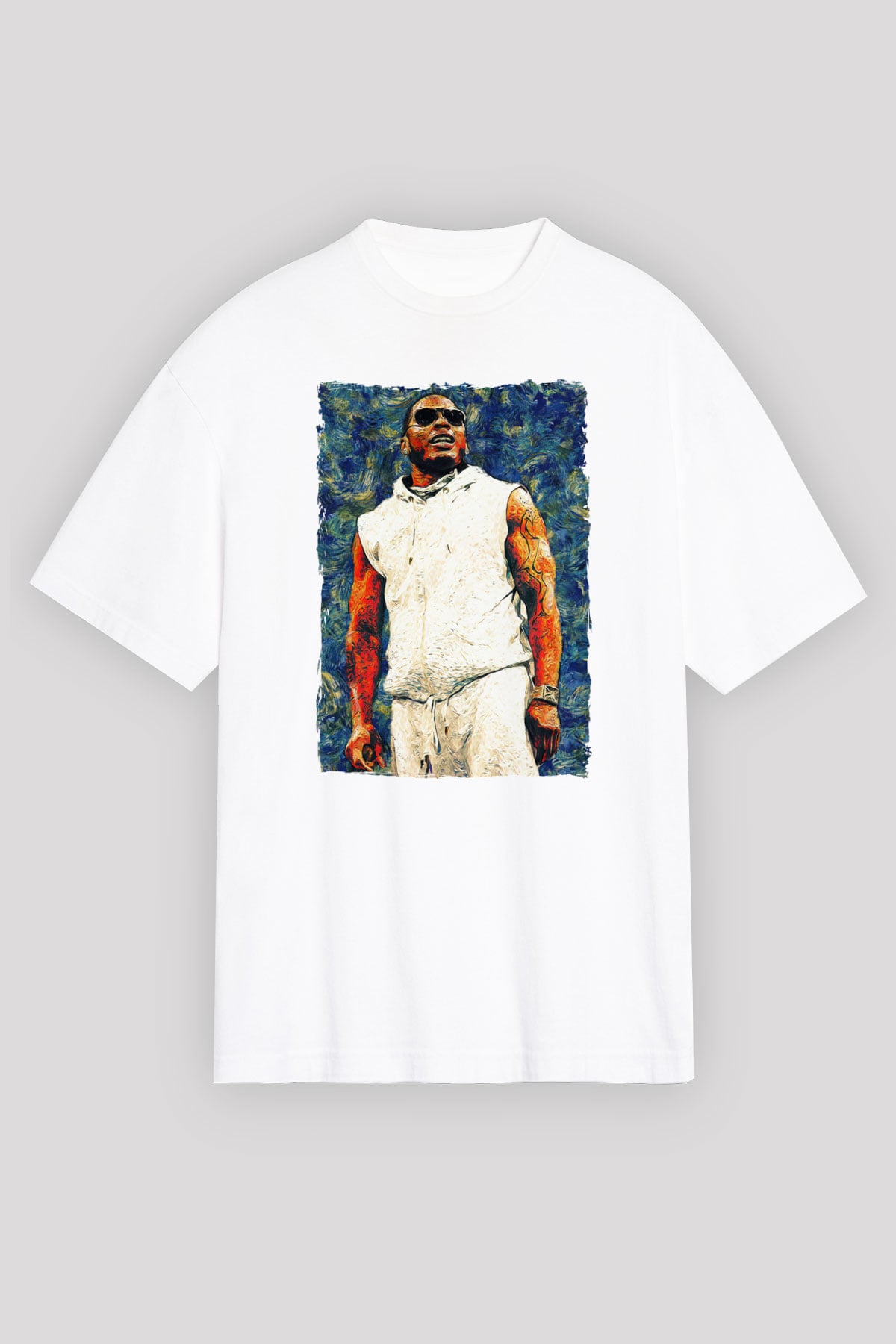 Nelly Beyaz Unisex Tişört T-Shirt - TişörtFabrikası