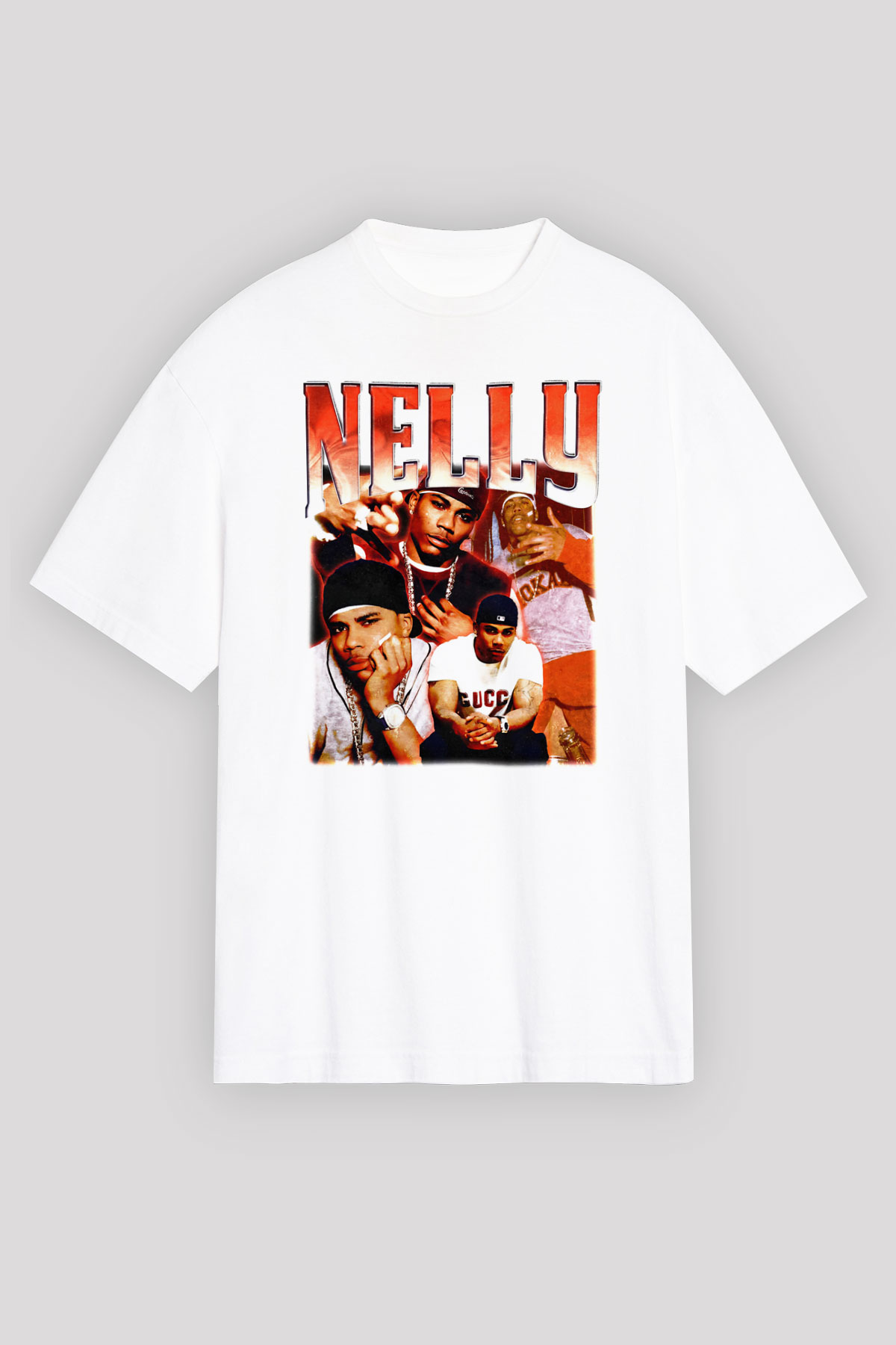 Nelly Beyaz Unisex Tişört T-Shirt - TişörtFabrikası