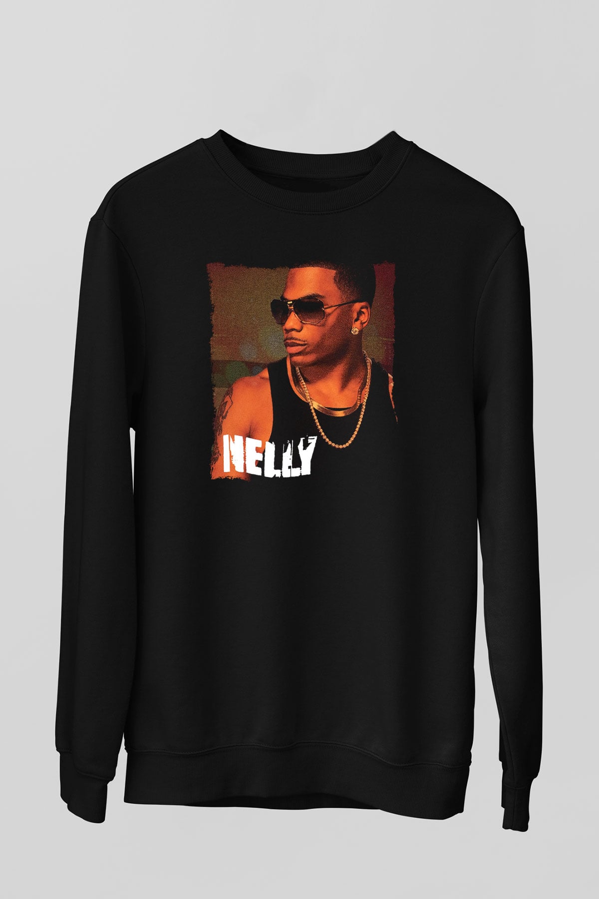 Nelly Siyah Unisex Sweatshirt