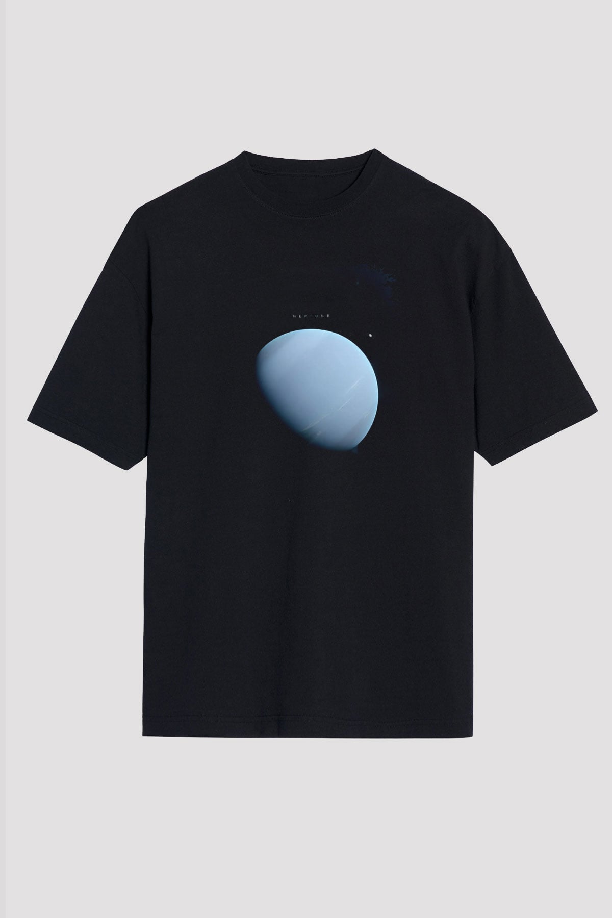 Neptün Fotoğraf Baskılı Unisex Oversize Tişört - Tshirt