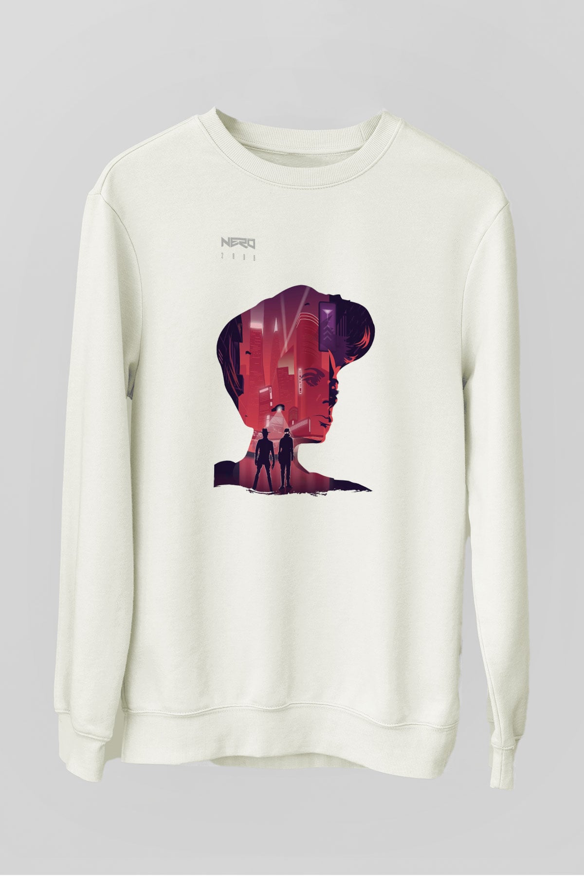Nero Beyaz Unisex Sweatshirt