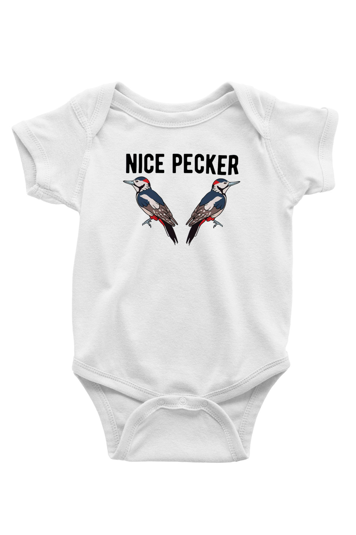Nice Pecker BaskılıBeyaz  Bebek Body - Zıbın
