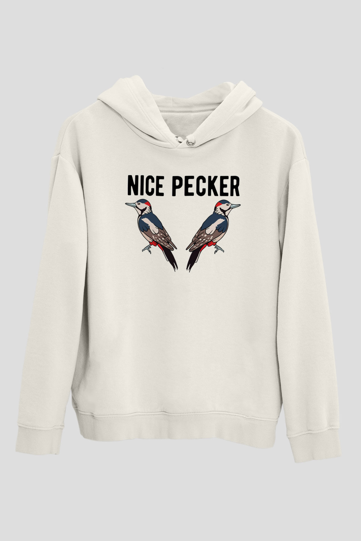 Nice PeckerBeyaz  Unisex Hoodie
