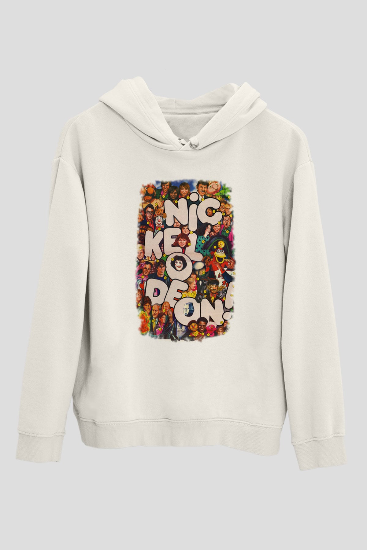 Nickelodeon Beyaz Unisex Hoodie