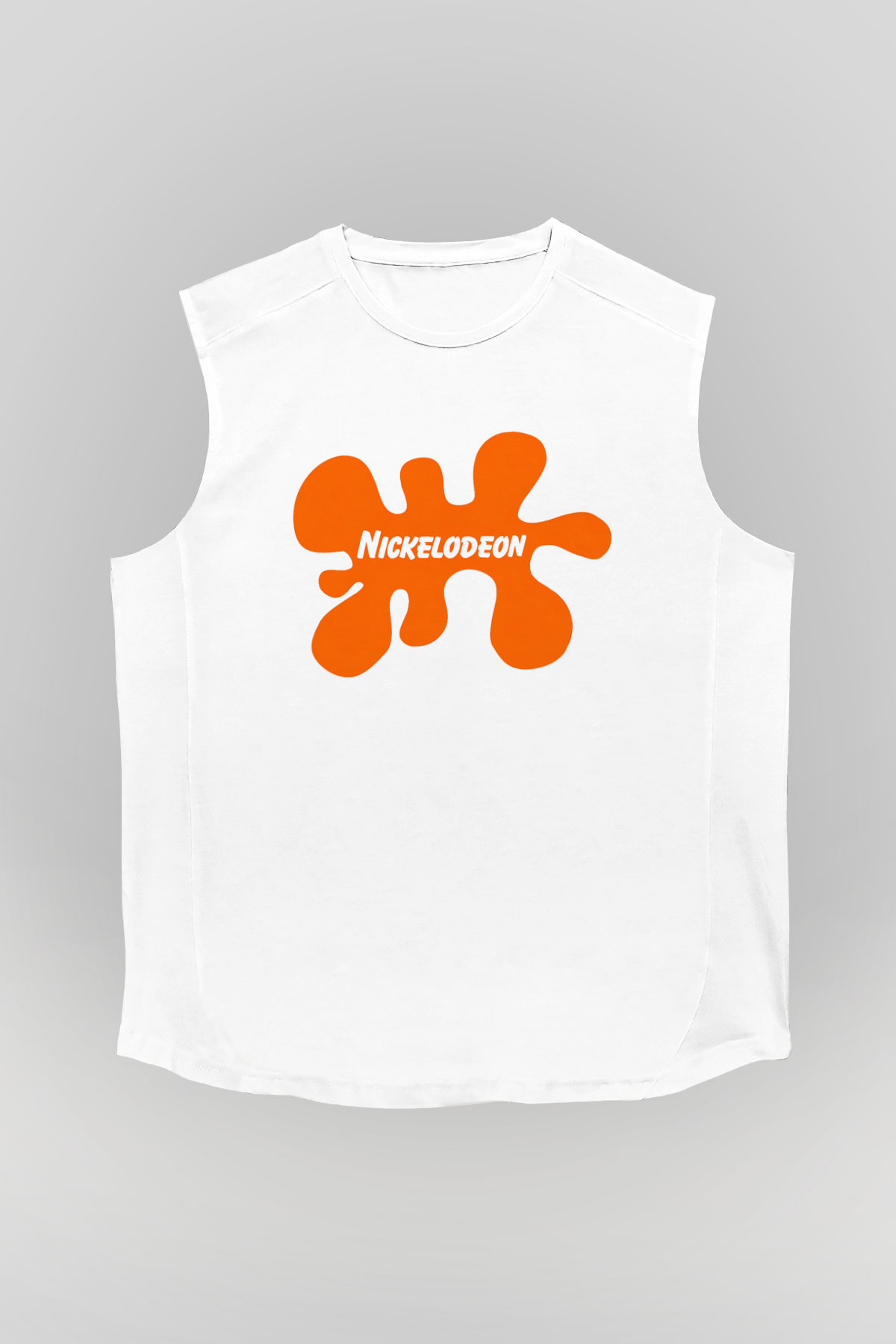 Nickelodeon Beyaz Unisex Kolsuz Tişört