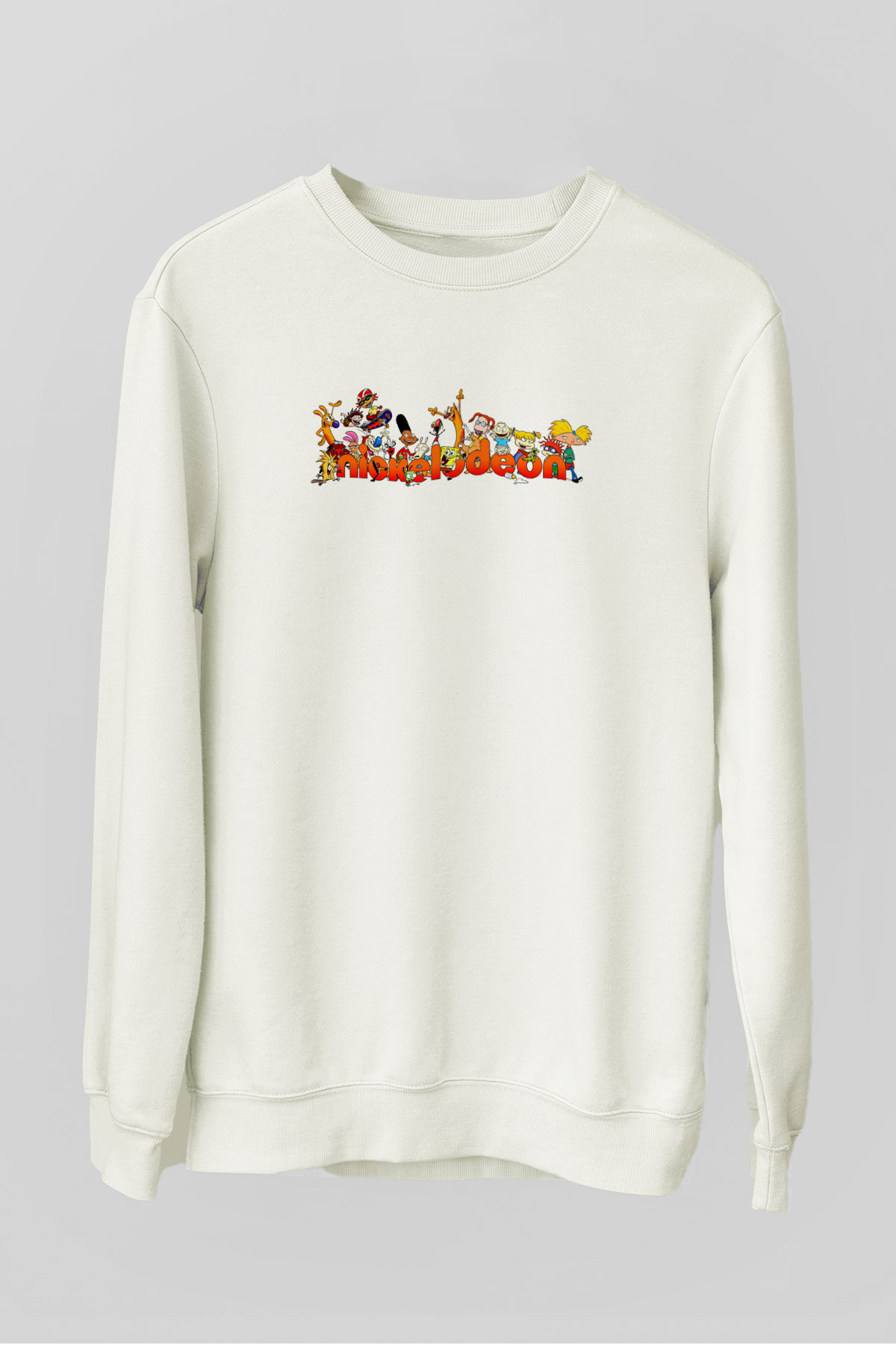 Nickelodeon Beyaz Unisex Sweatshirt