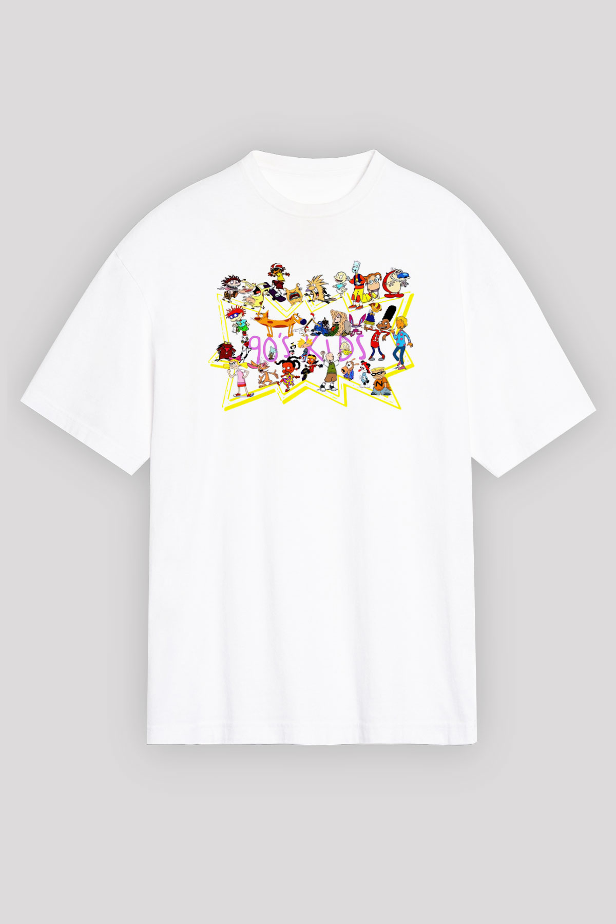 Nickelodeon Beyaz Unisex Tişört T-Shirt