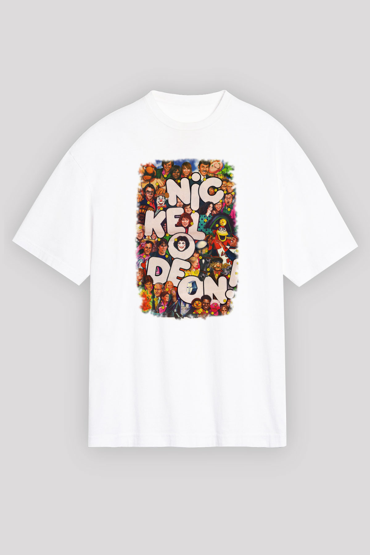 Nickelodeon Beyaz Unisex Tişört T-Shirt