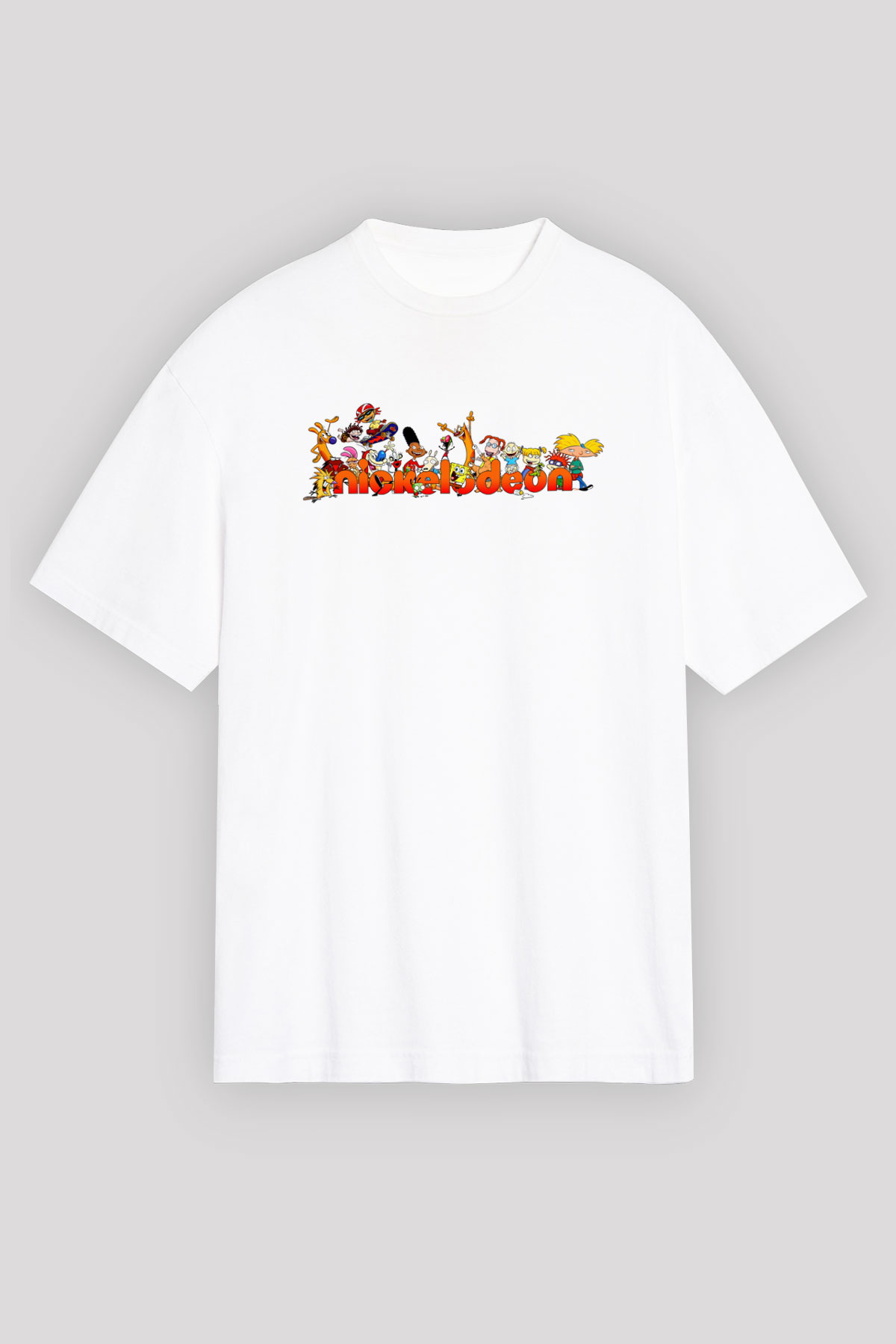 Nickelodeon Beyaz Unisex Tişört T-Shirt