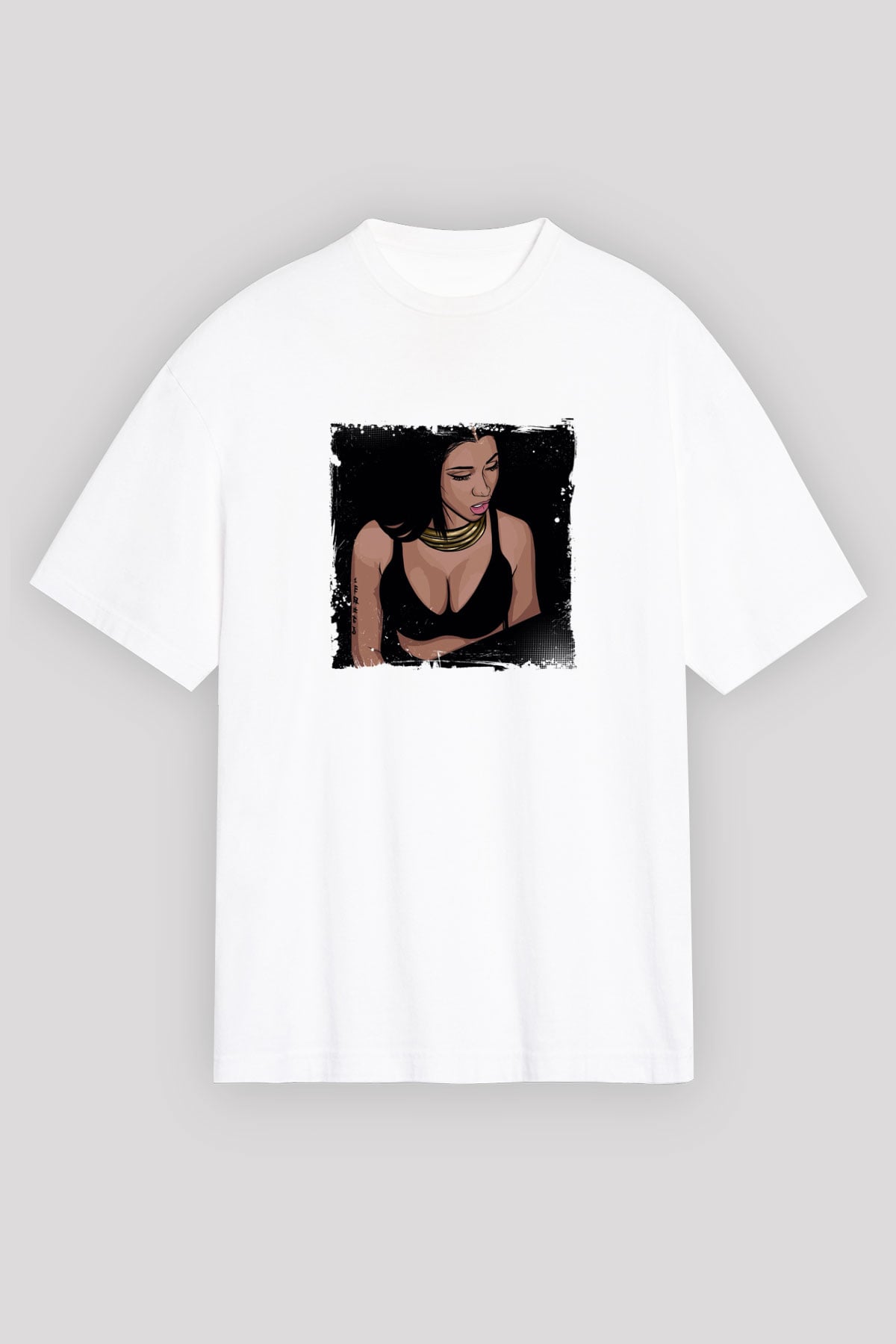 Nicki Minaj Baskılı Unisex Beyaz Tişört