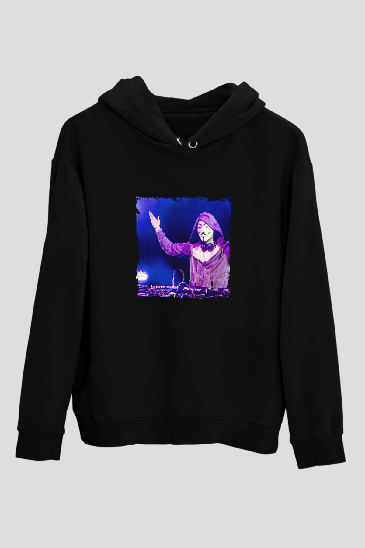 Nicky Romero Baskılı Unisex Siyah Hoodie