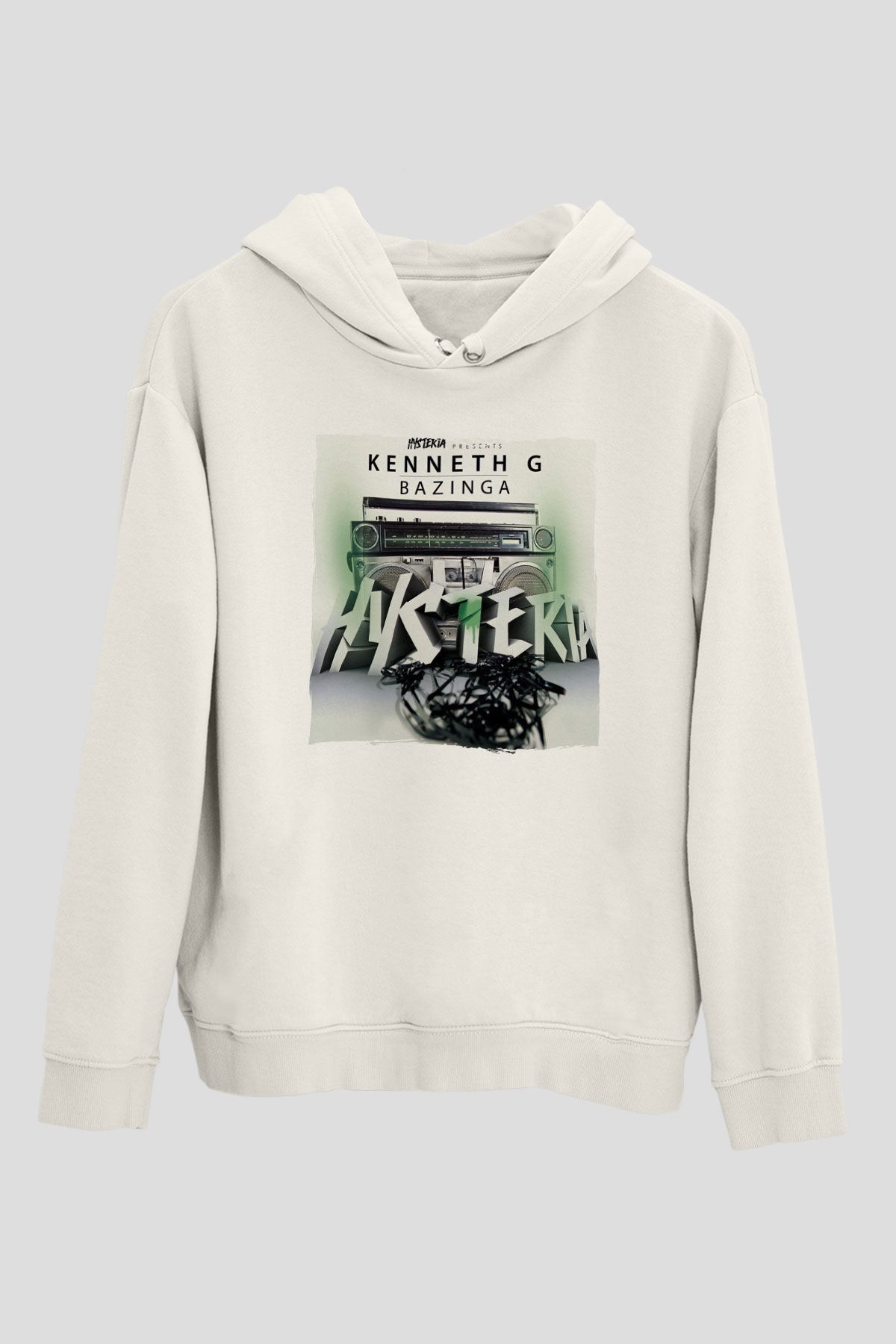 Nicky Romero Beyaz Unisex Kapüşonlu Sweatshirt
