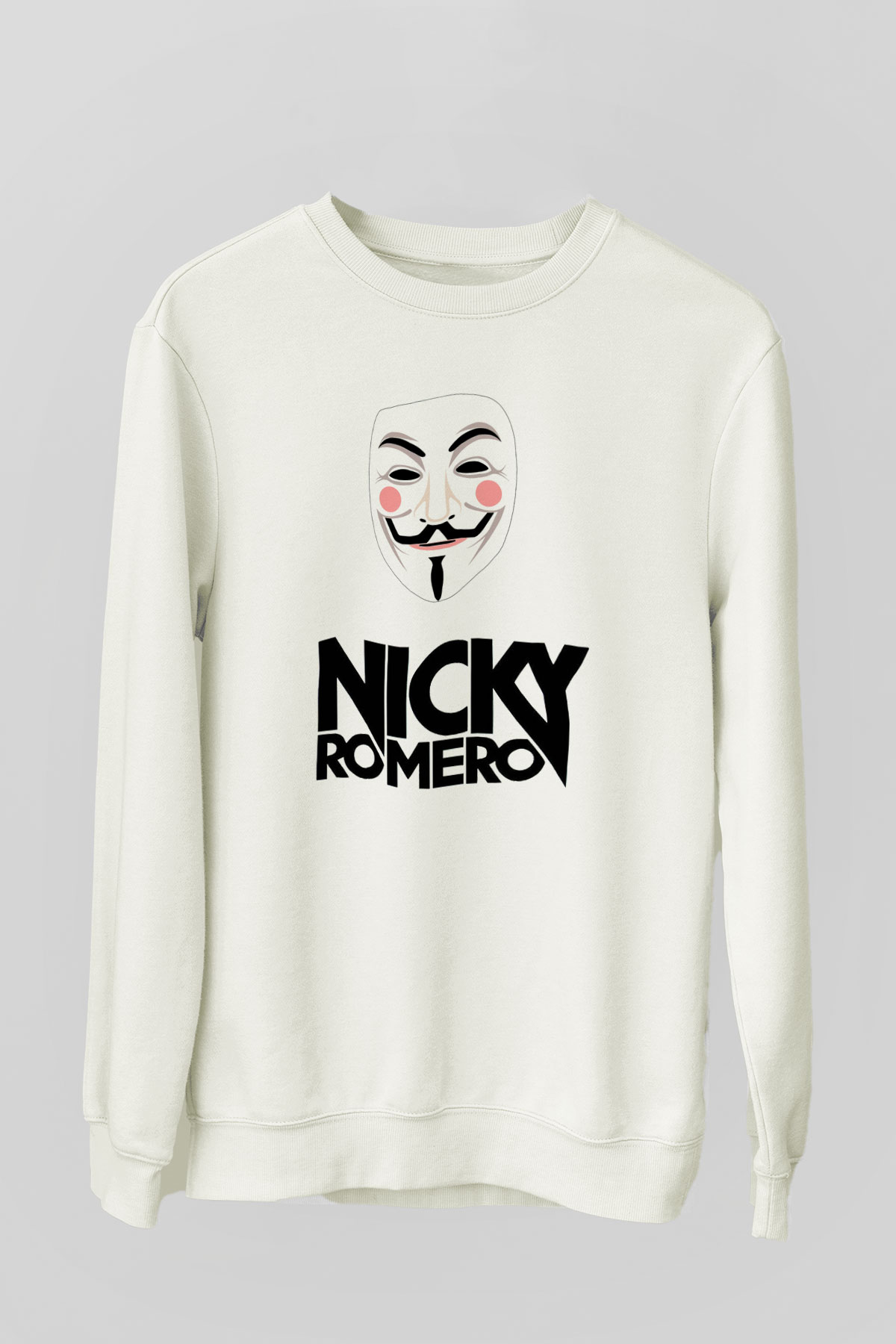 Nicky Romero Beyaz Unisex Sweatshirt