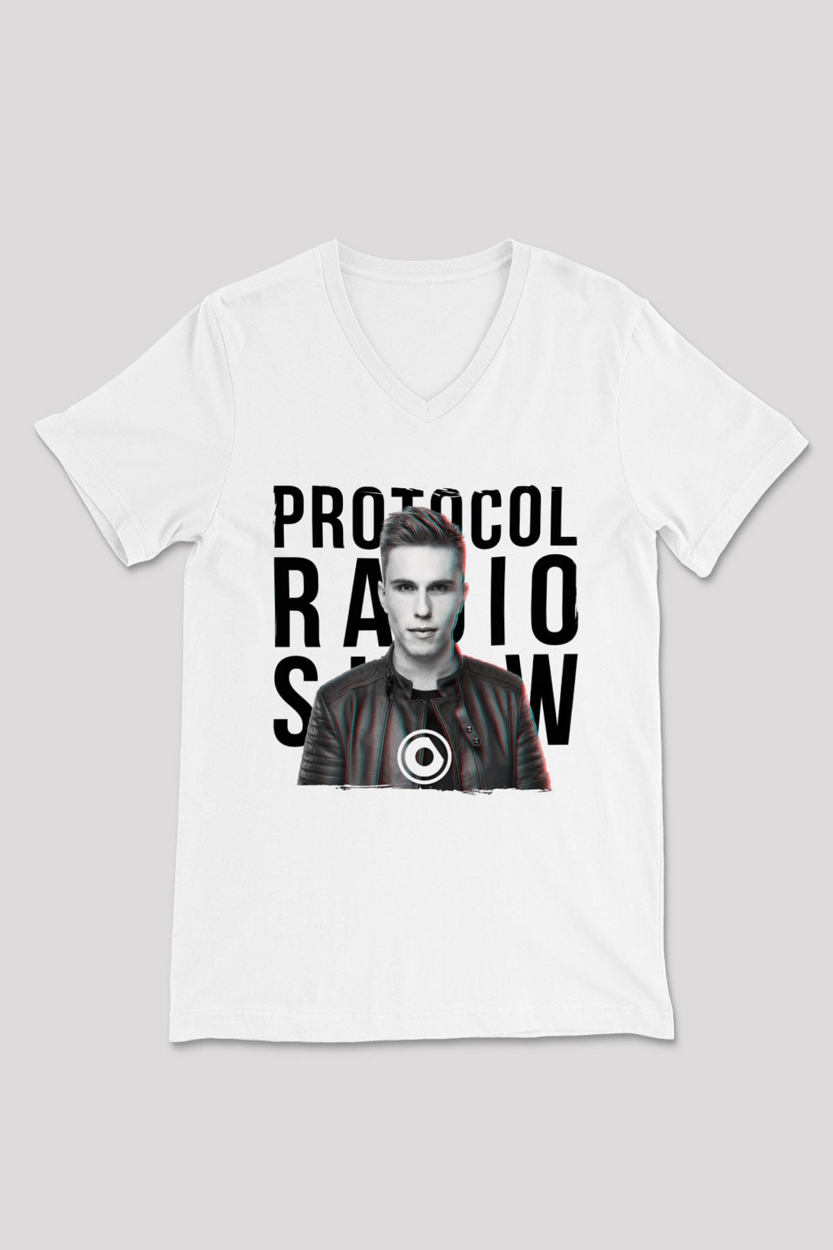 Nicky Romero Beyaz Unisex V Yaka Tişört