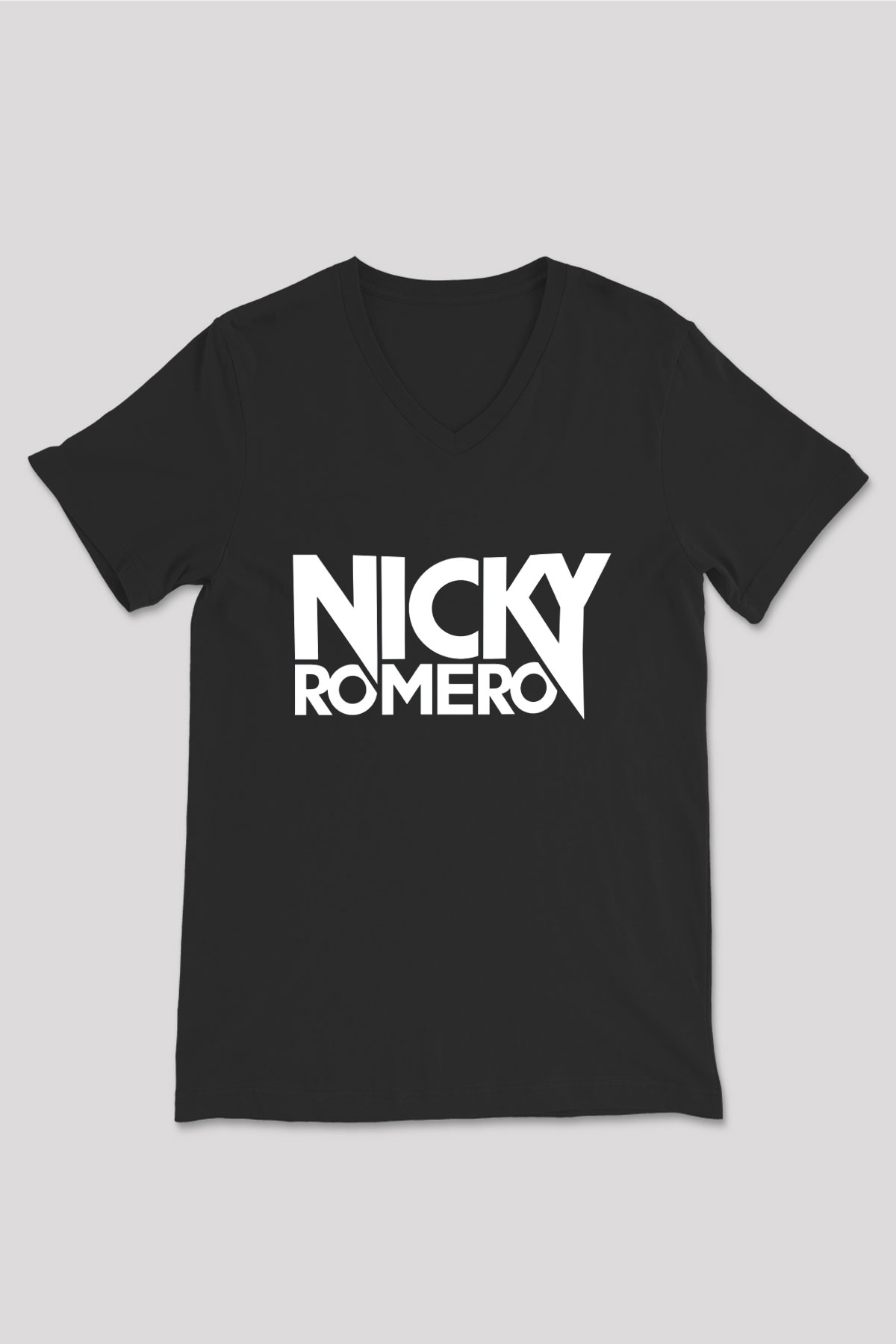 Nicky Romero Siyah Unisex V Yaka Tişört