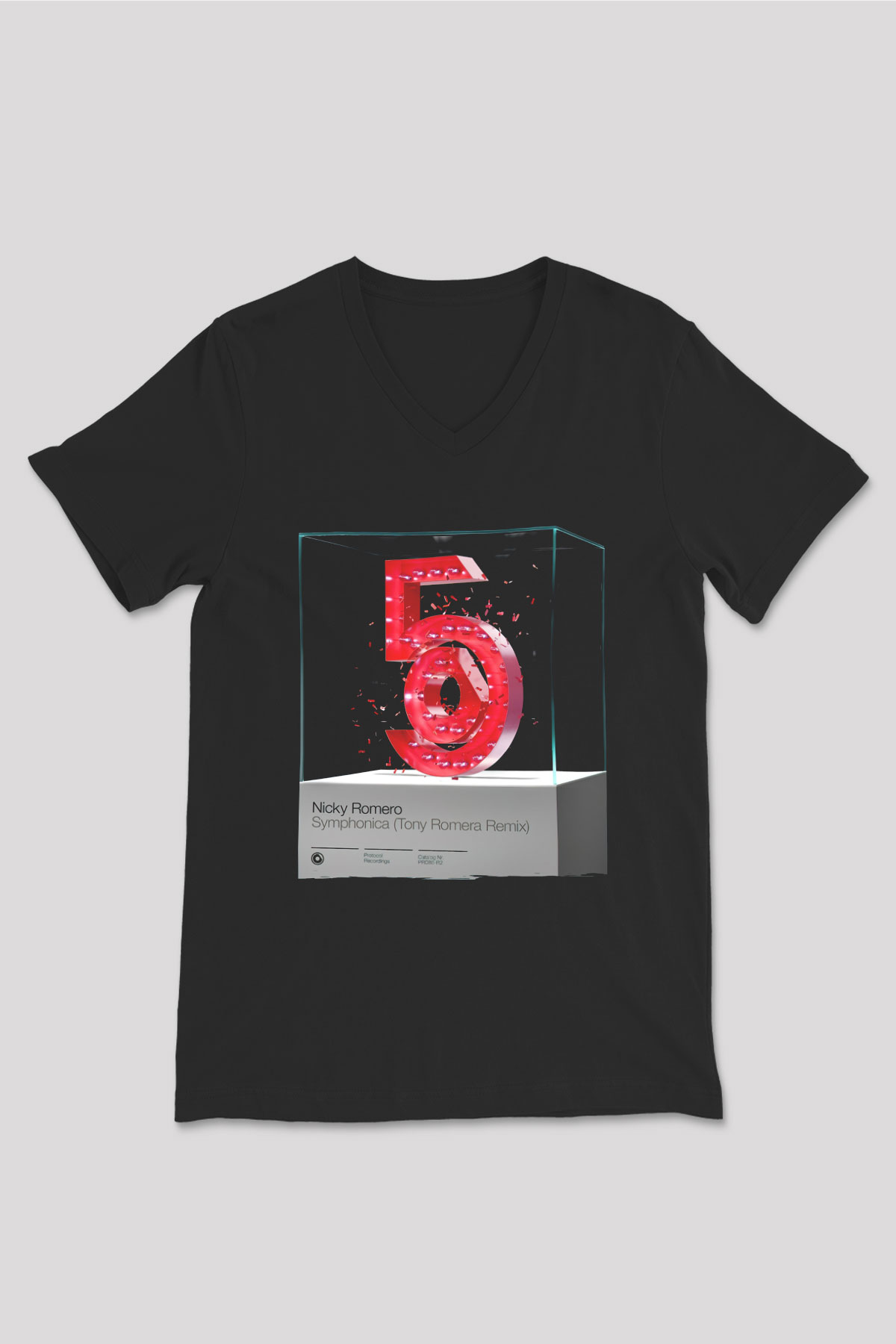 Nicky Romero Siyah Unisex V Yaka Tişört